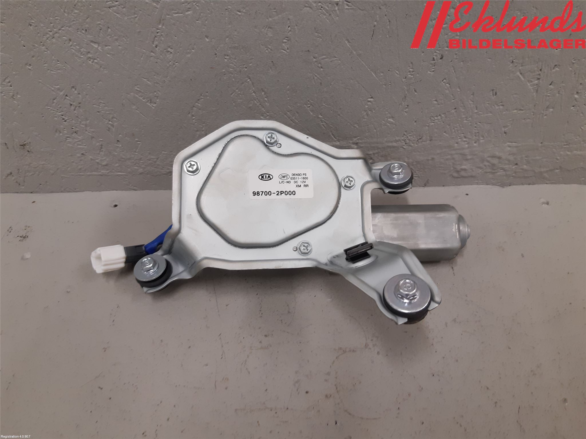 Kia SORENTO 10-14 Torkarmotor Baklucka