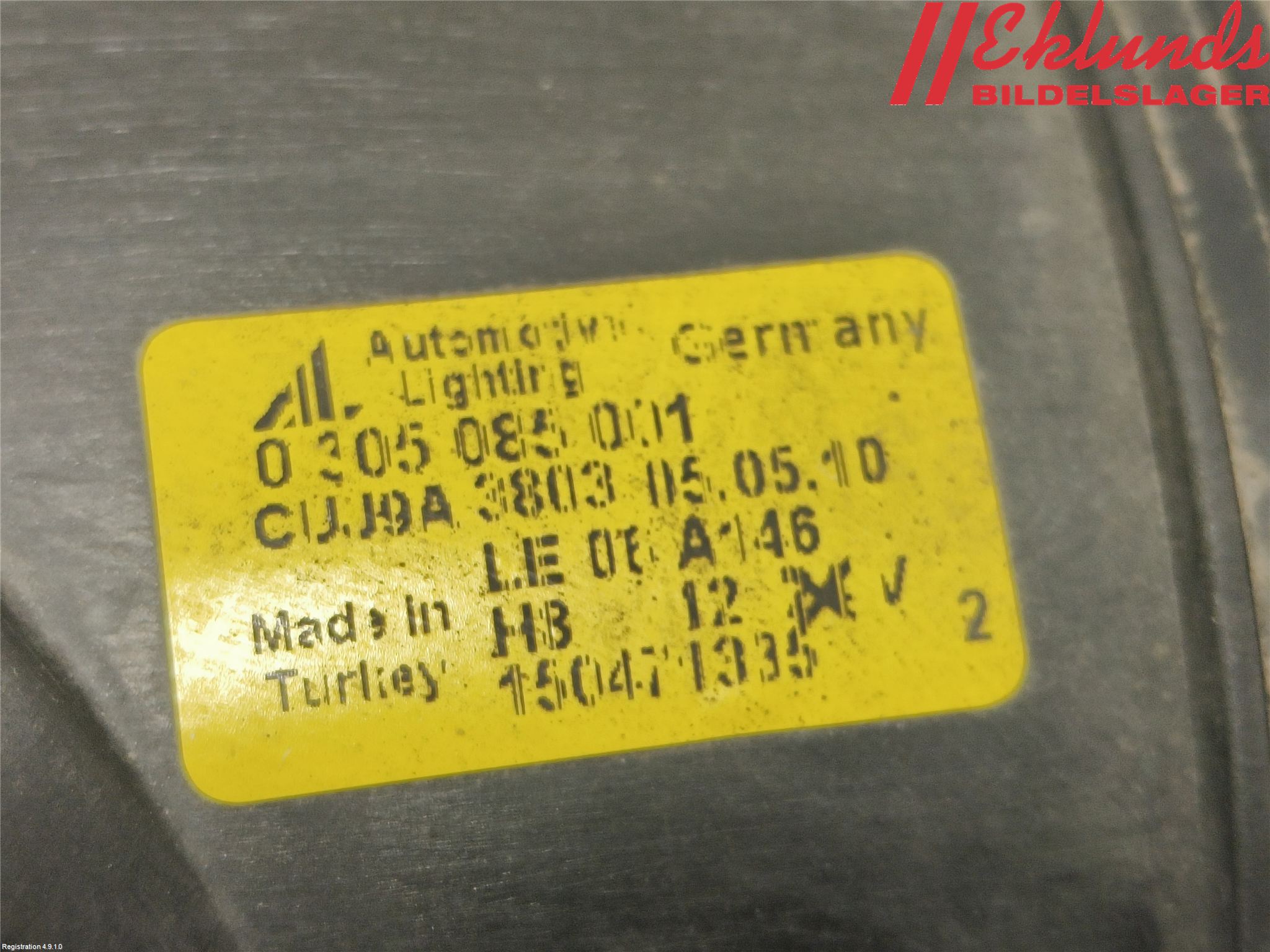 Volvo V50 08-12 Dimljus-Varselljus Fram