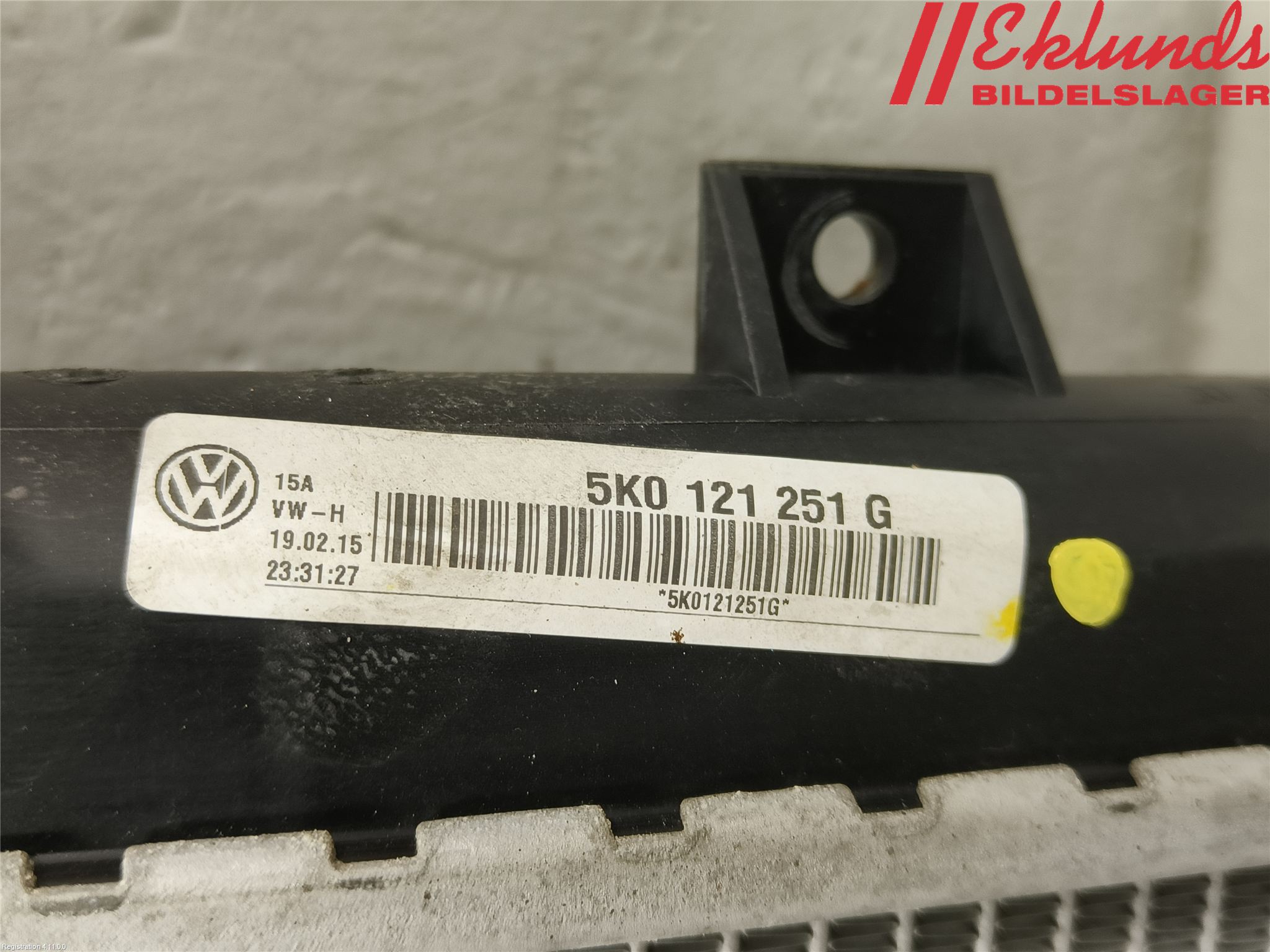 Volkswagen VW TOURAN 10-15 Kylare Man