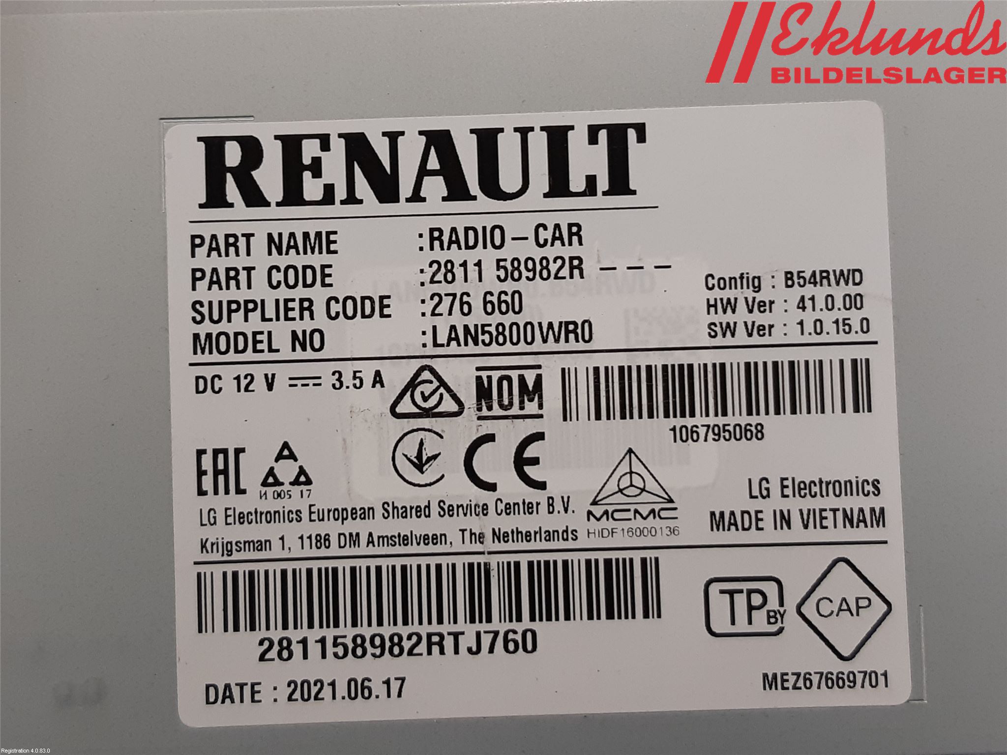 Fiat TALENTO 16- Cd Radio - Multimediapanel