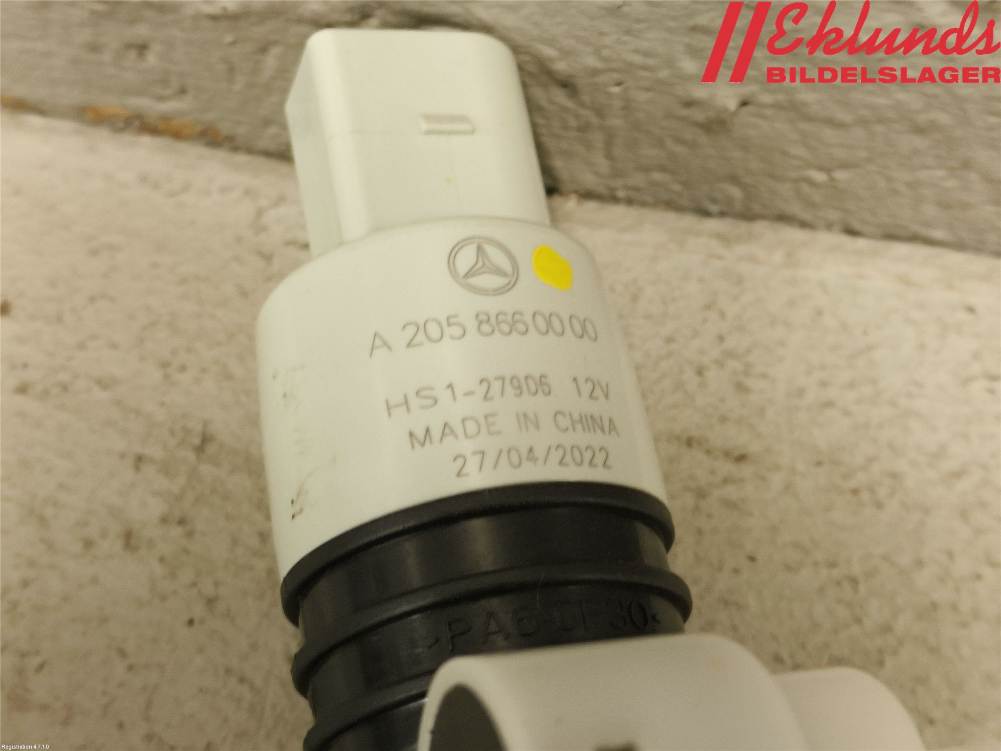 Mercedes-Benz MB E-KLASS (W213) 16-23 Spolarpump Vindruta