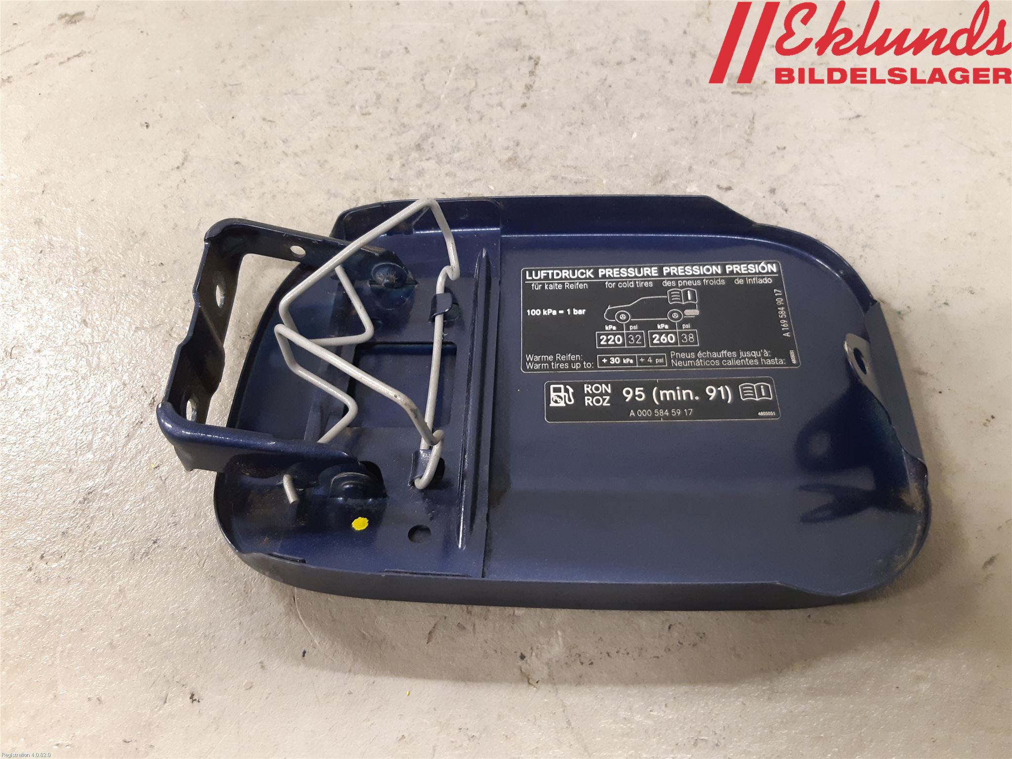 Mercedes-Benz MB A-KLASS (W169) 04-12 Tanklucka