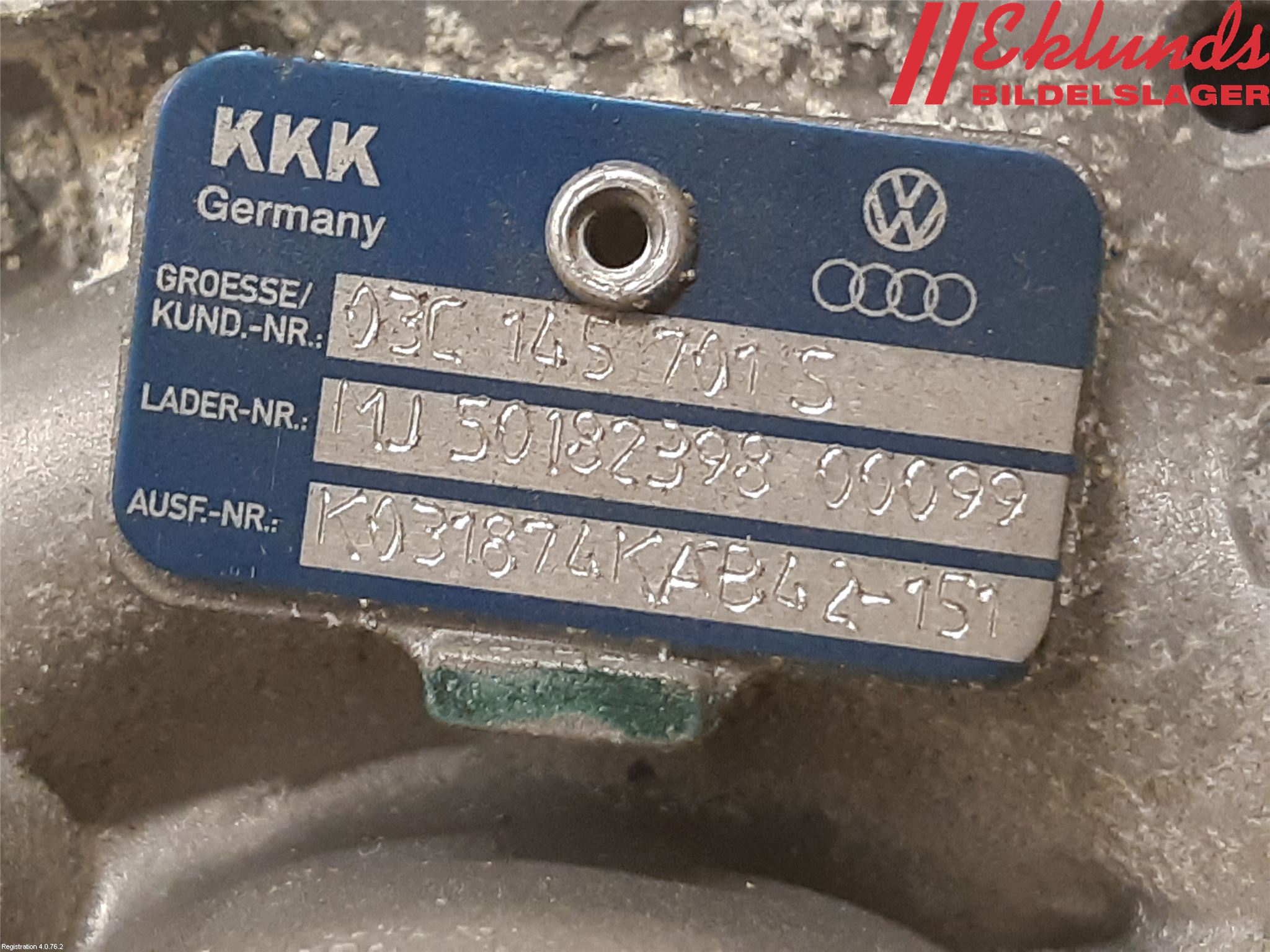 Volkswagen VW PASSAT 11-14 Turboaggregat