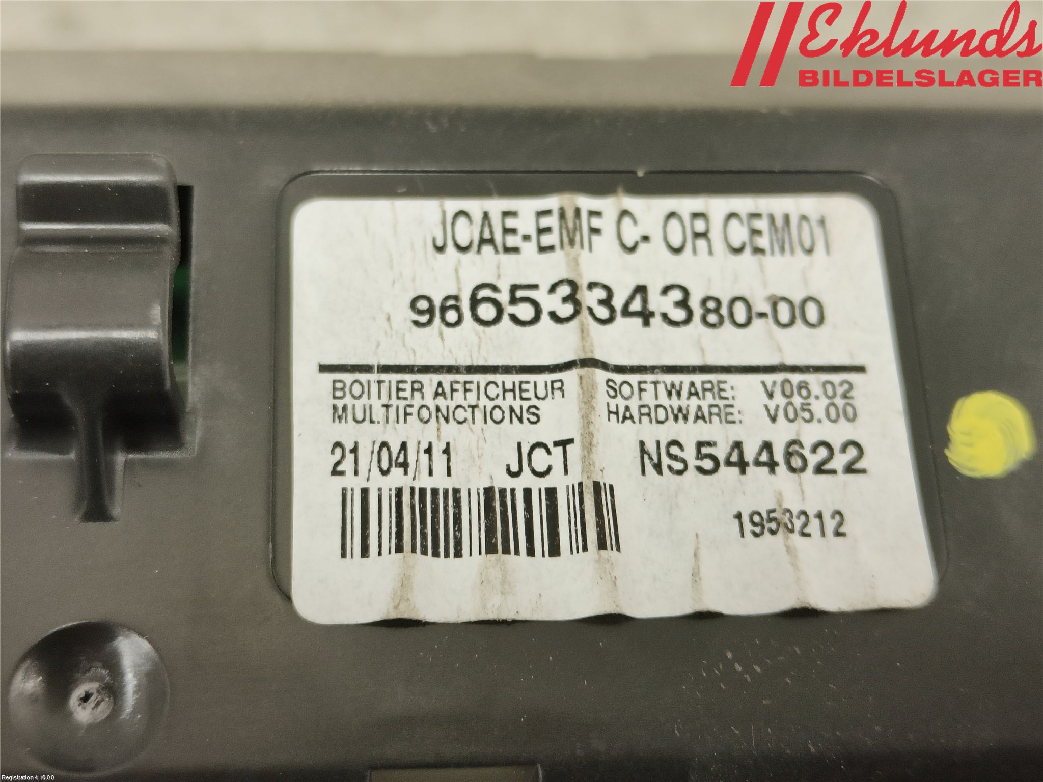 Citroen C4 II 11-18 Kontrolldisplay