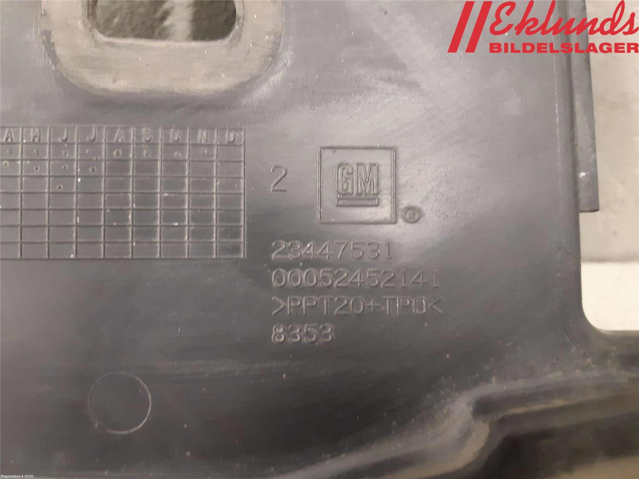 Opel INSIGNIA 09-16 Deflektor Plåt-Plast Kylning