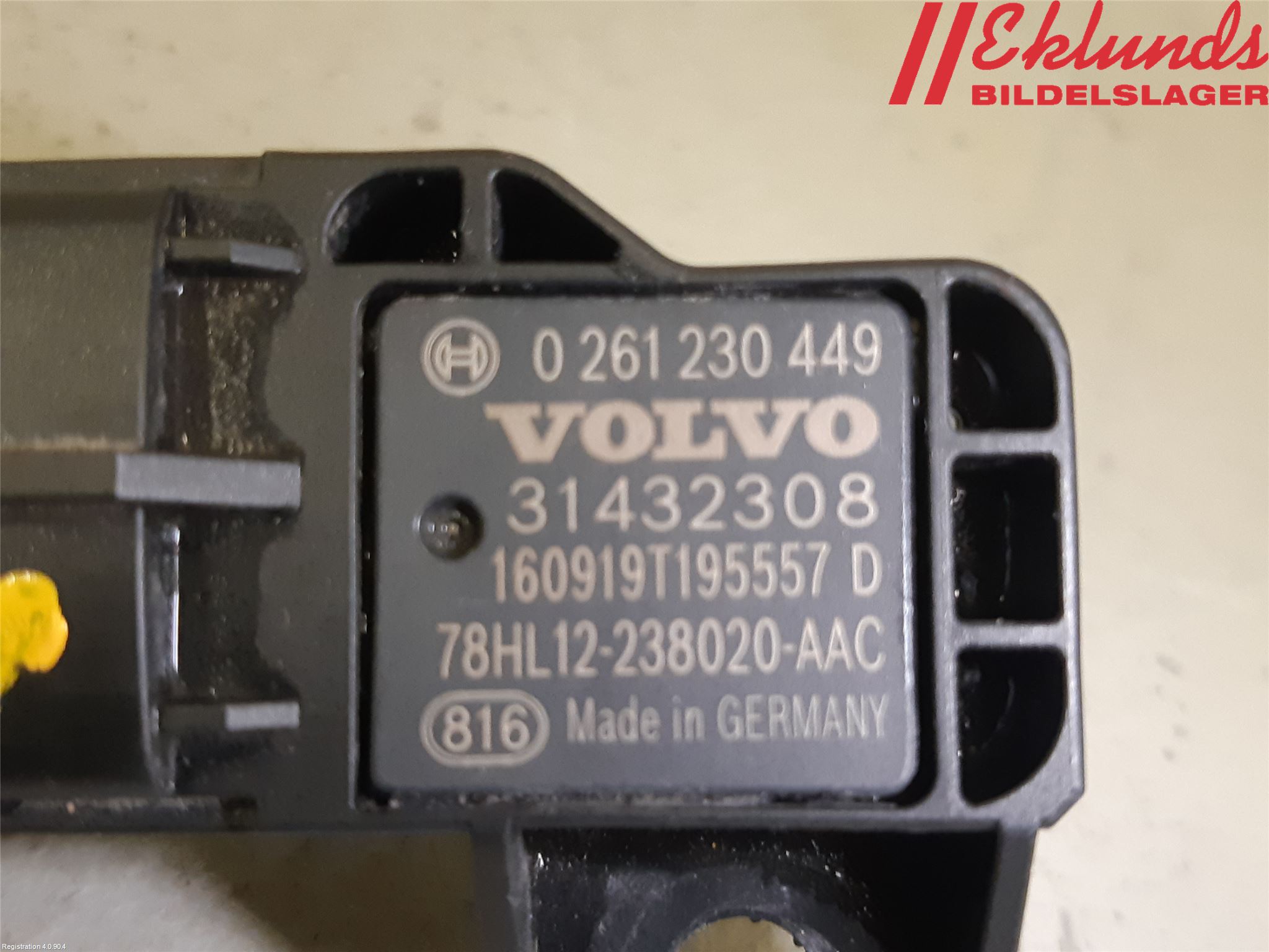 Volvo V60 14-18 Givare Laddluftstryck