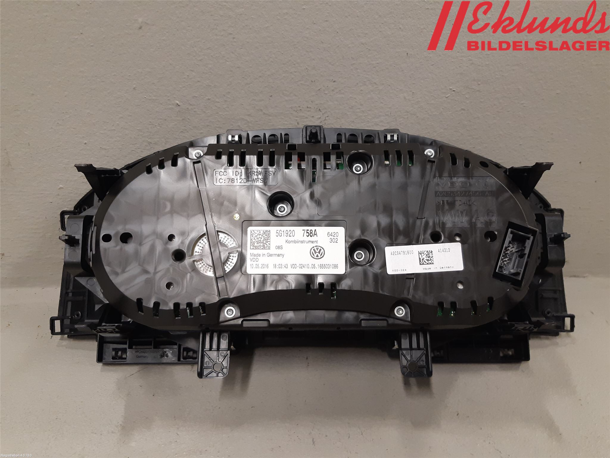 Volkswagen VW GOLF / E-GOLF VII 13-20 Instrument Komb