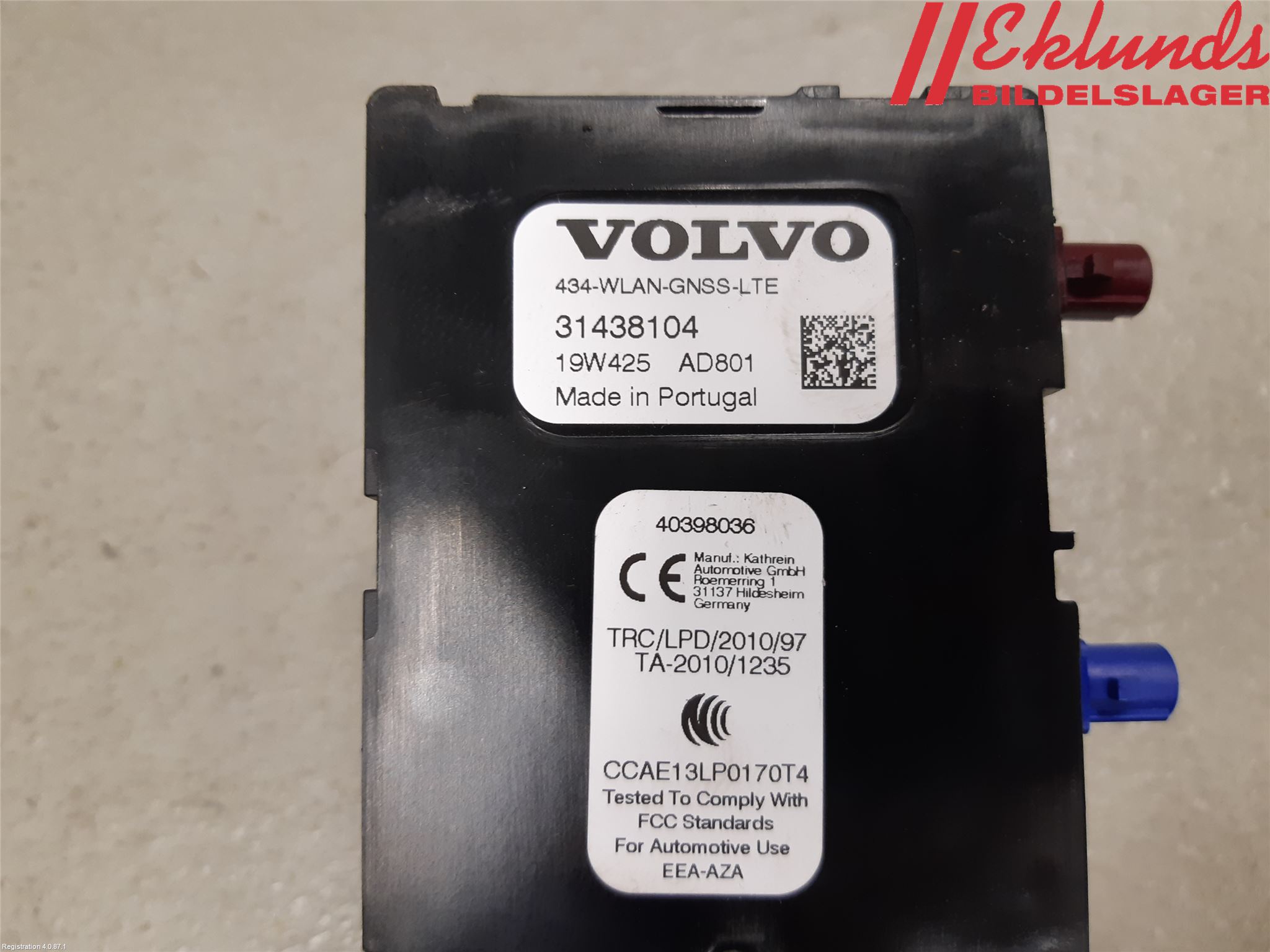 Volvo V60 19- Antenn