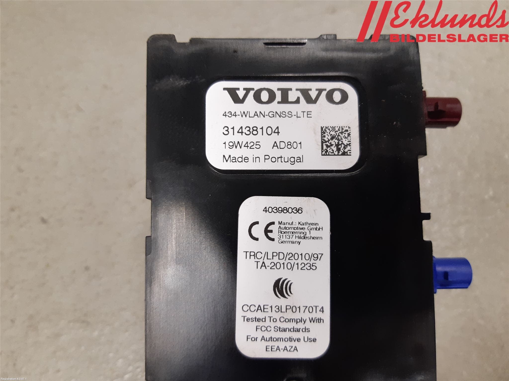 Volvo V60 19- Antenn