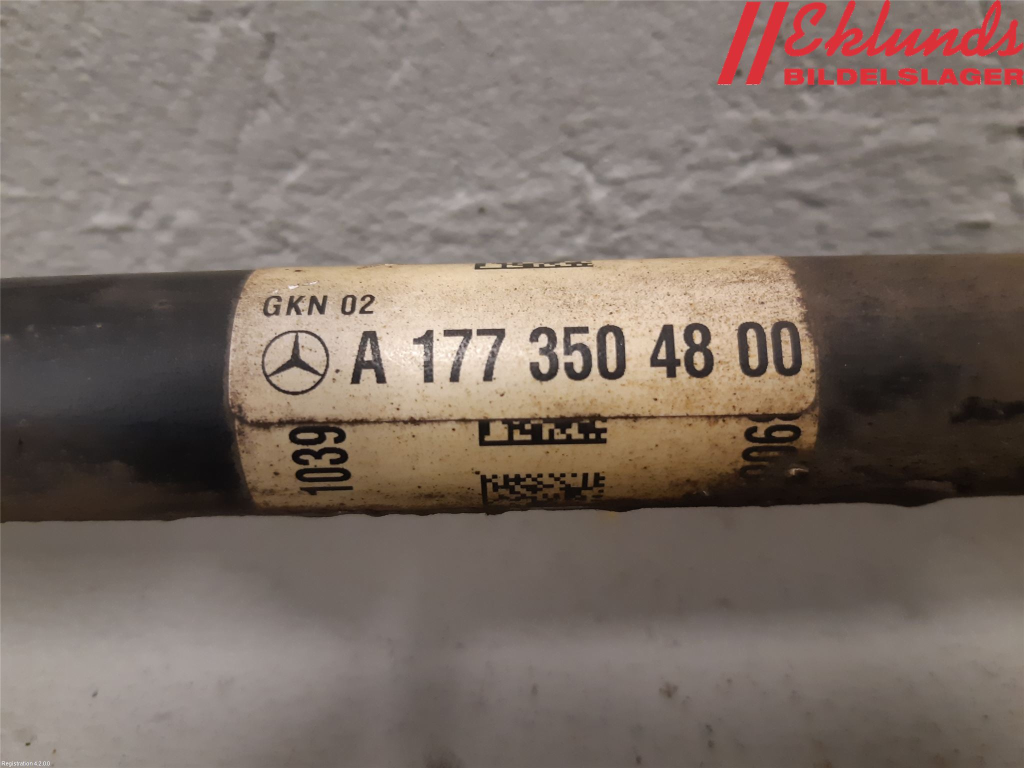 Mercedes-Benz MB CLA-KLASS (C118/X118) 19- Drivaxel Bak Vänster
