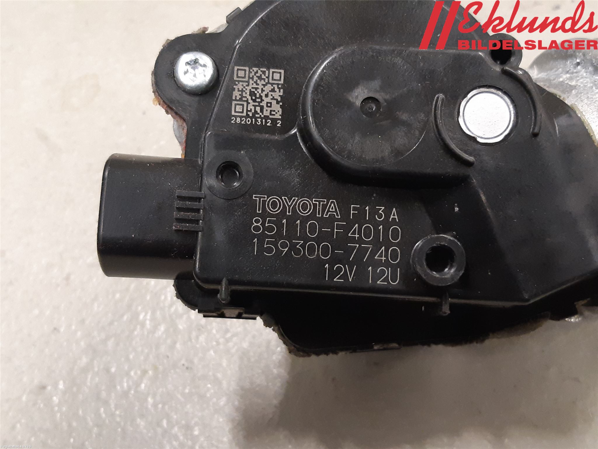 Toyota C-HR 16-23 Torkarmotor Vindruta