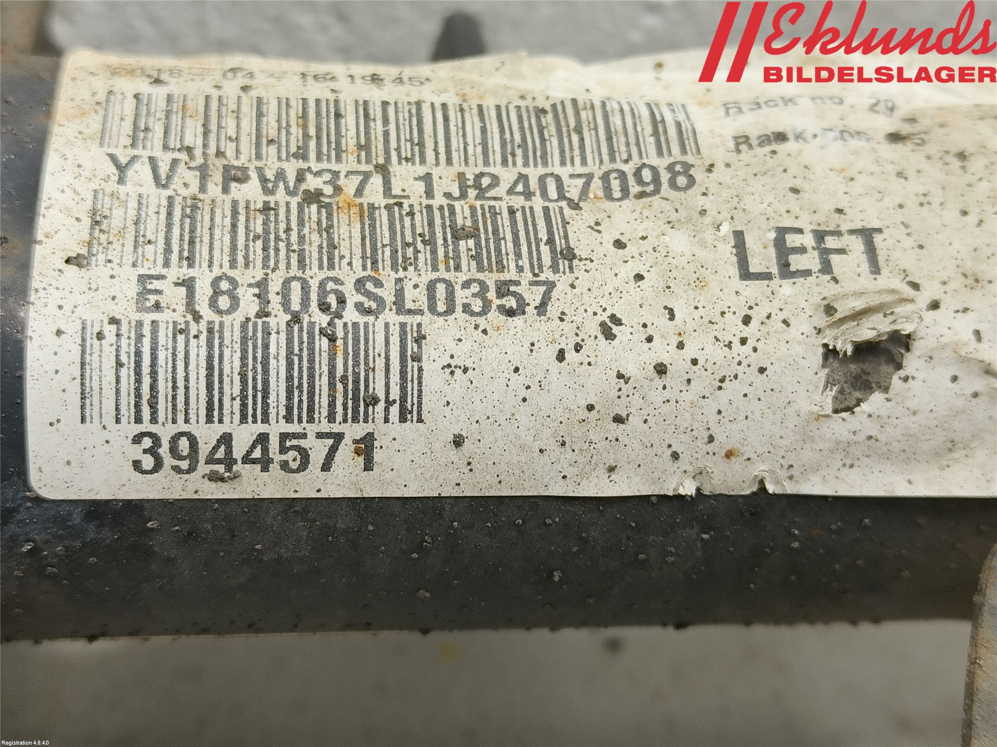 Mitsubishi ASX 10-22 Fjäderben Fram Vänster