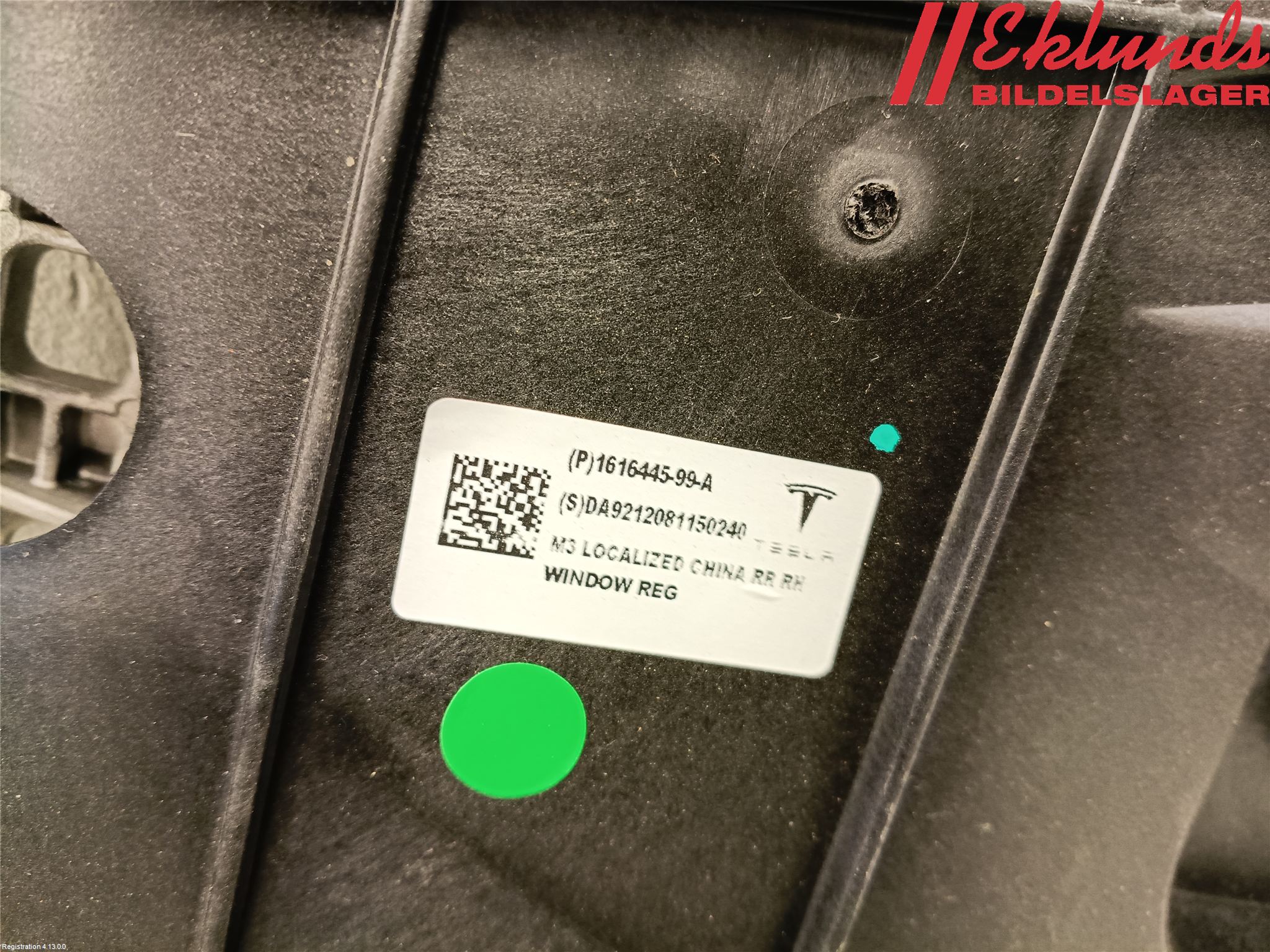Tesla MODEL 3 17- Fönsterhiss El Kompl