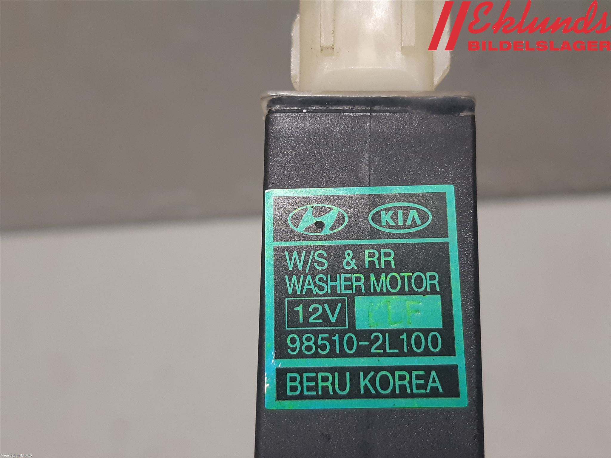 Kia VENGA 10-19 Spolarpump Vindruta