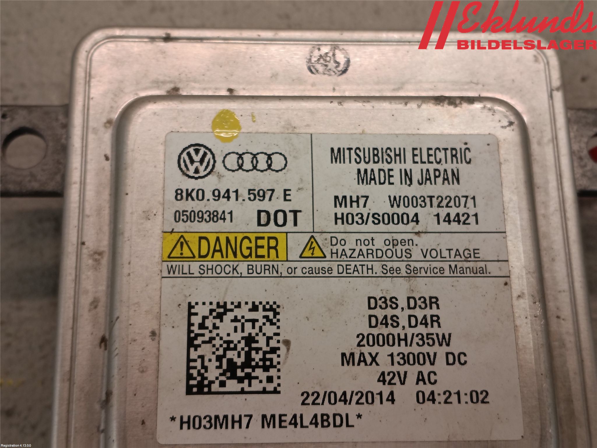 Audi A6/S6 4G 11-18 Styrenhet Strålkastare