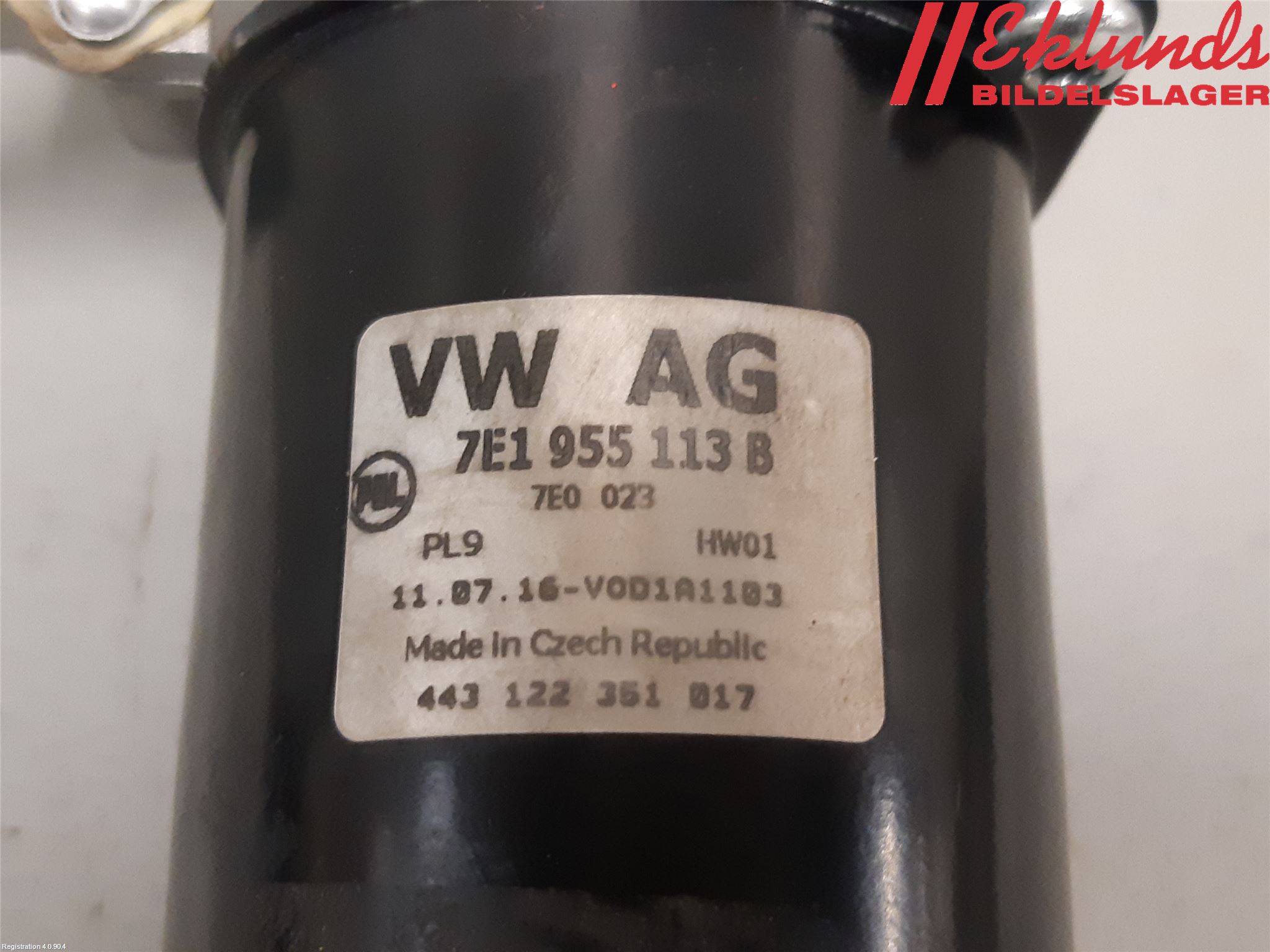 Volkswagen VW TRANSP/CARAVELLE (T6) 16-22 Torkarmotor Vindruta