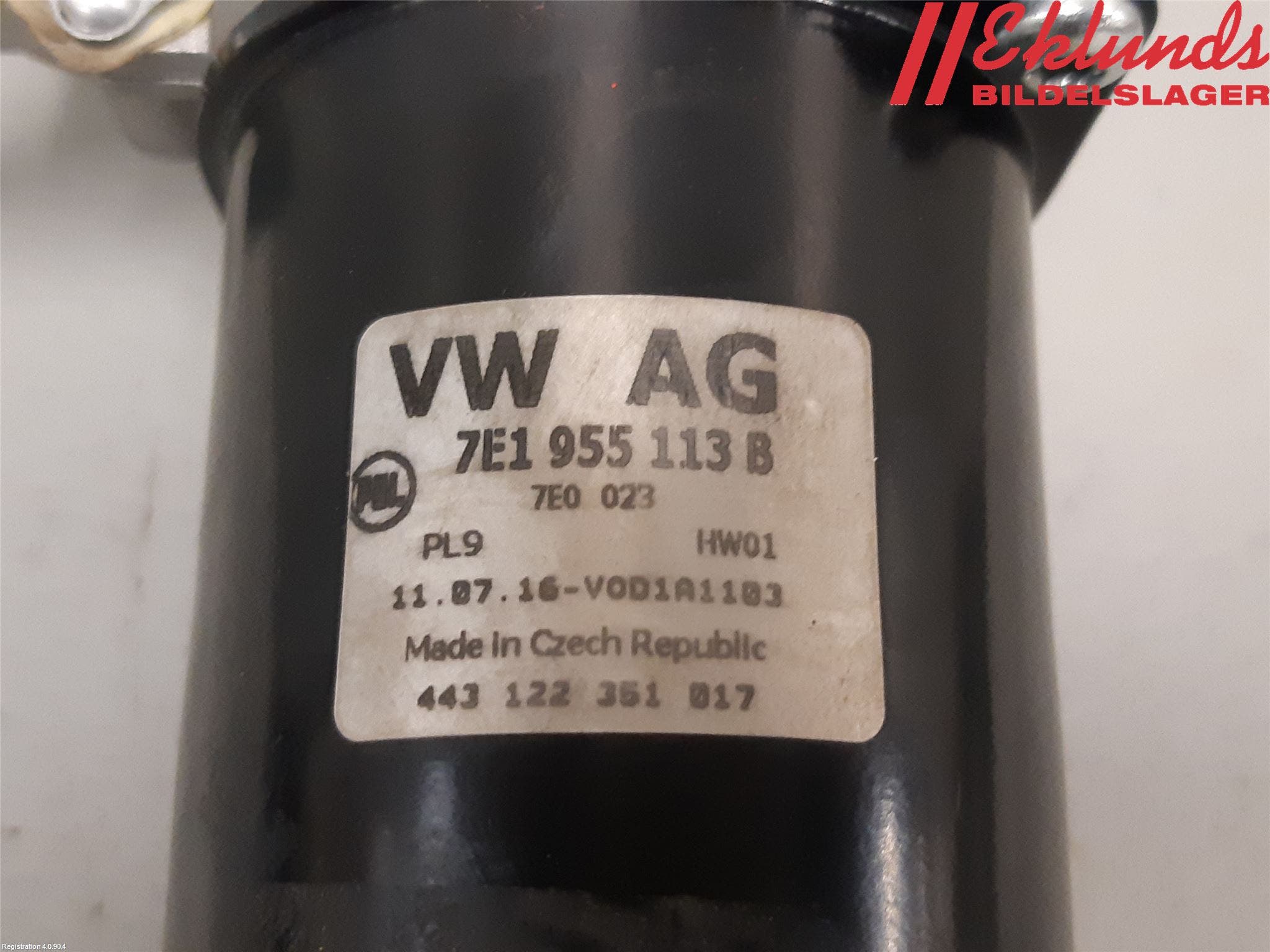 Volkswagen VW TRANSP/CARAVELLE (T6) 16-22 Torkarmotor Vindruta