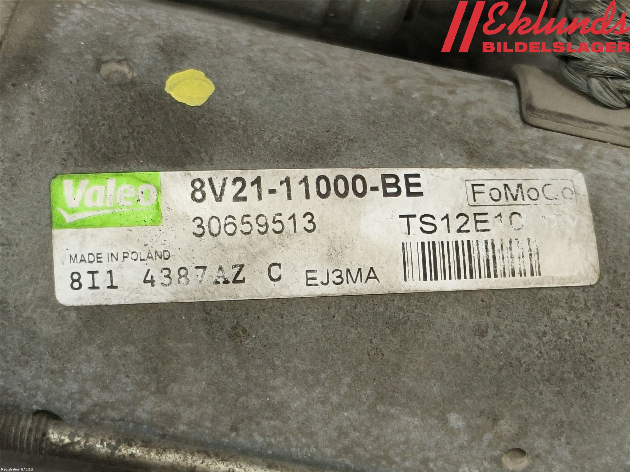 Ford FIESTA 09-12 Startmotor
