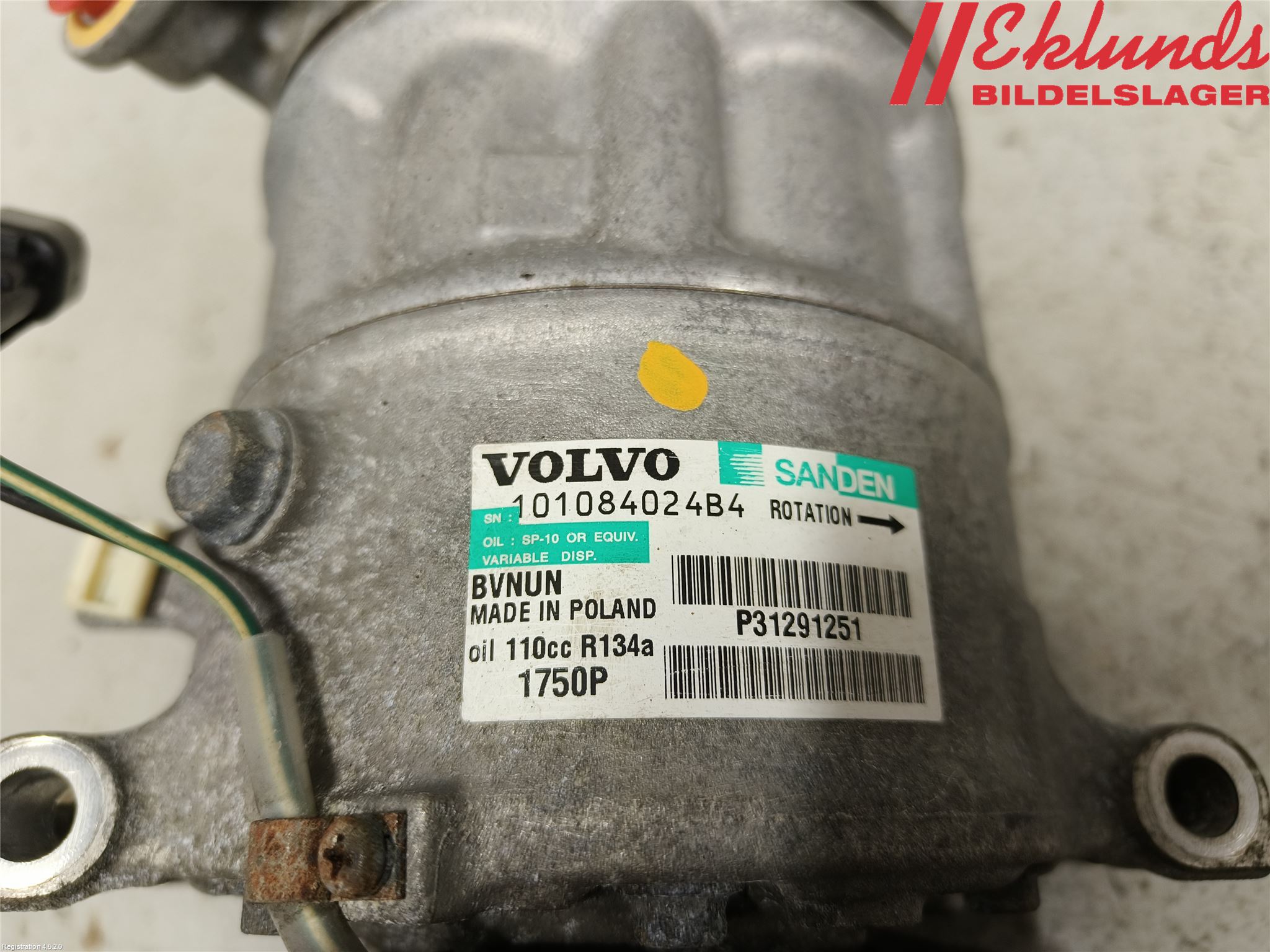 Volvo V40 12-19 Ac Kompressor