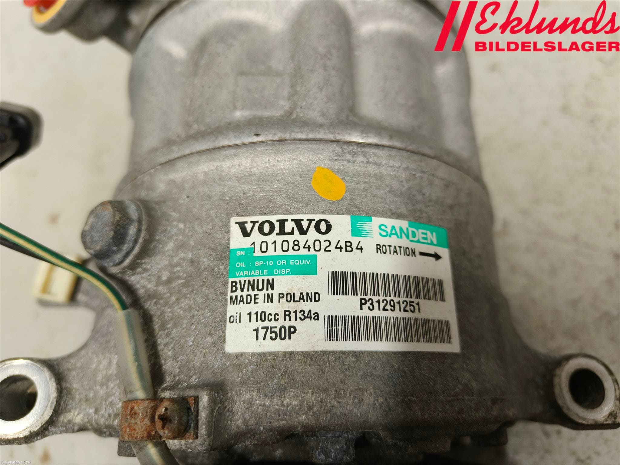 Volvo V40 12-19 Ac Kompressor