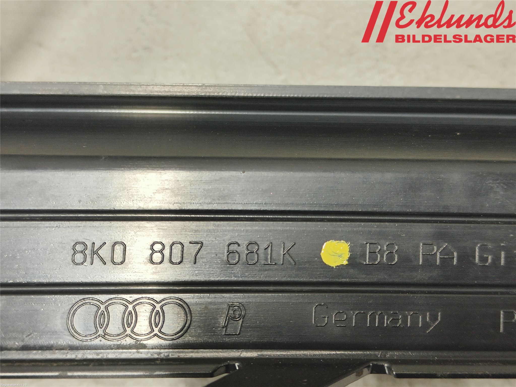 Audi A4 12-15 Dimljussarg Fram