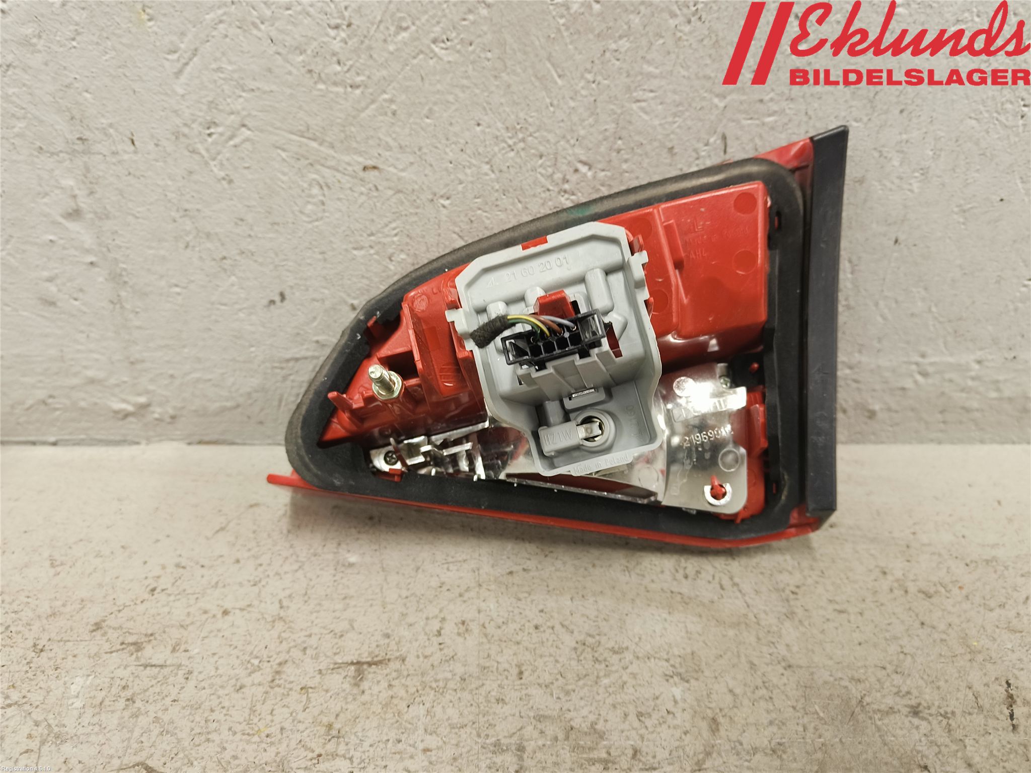 Audi A4/S4 08-11 Bakljus Lucka Vä