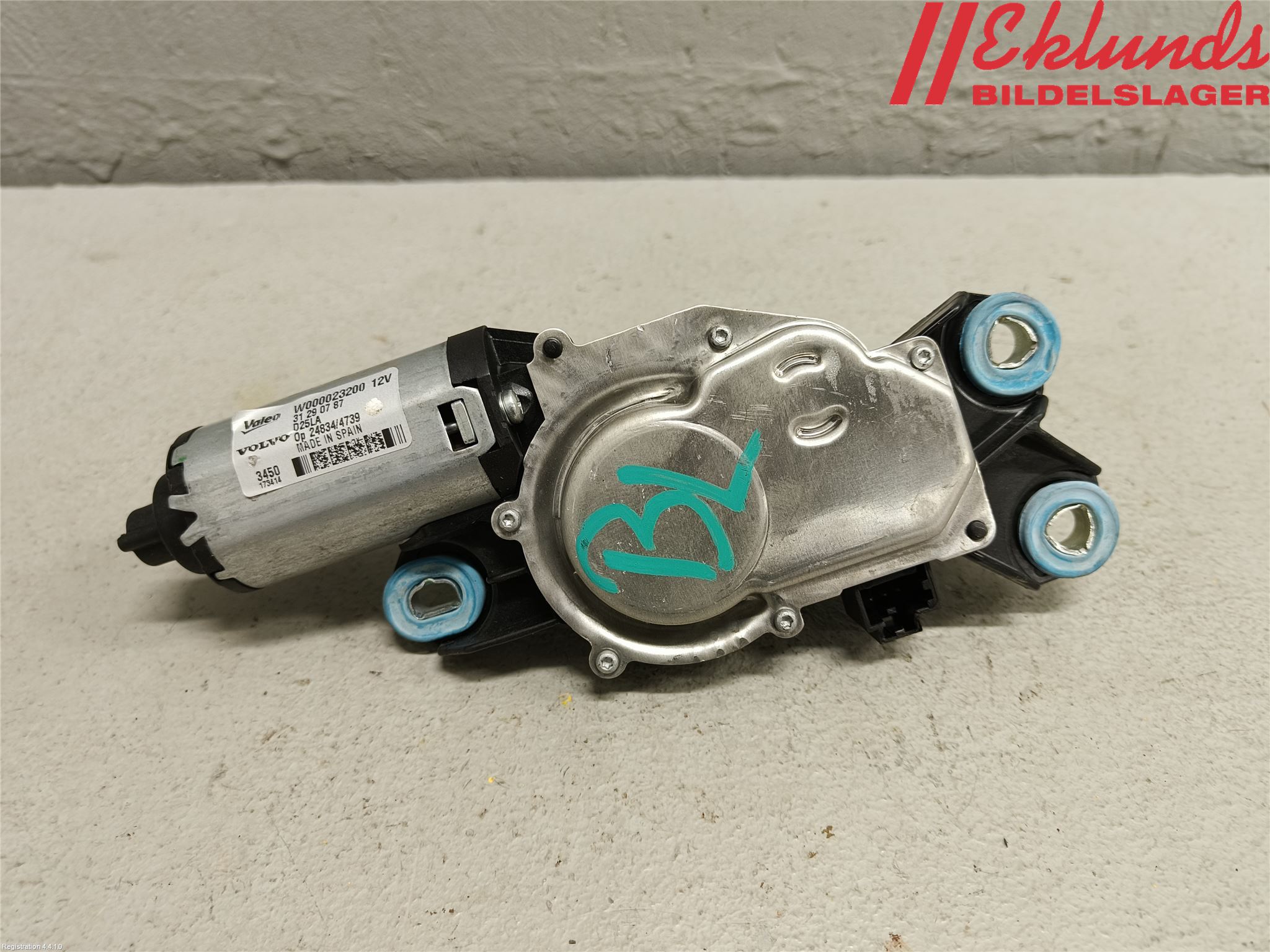 Volvo V70 08-13 Torkarmotor Baklucka