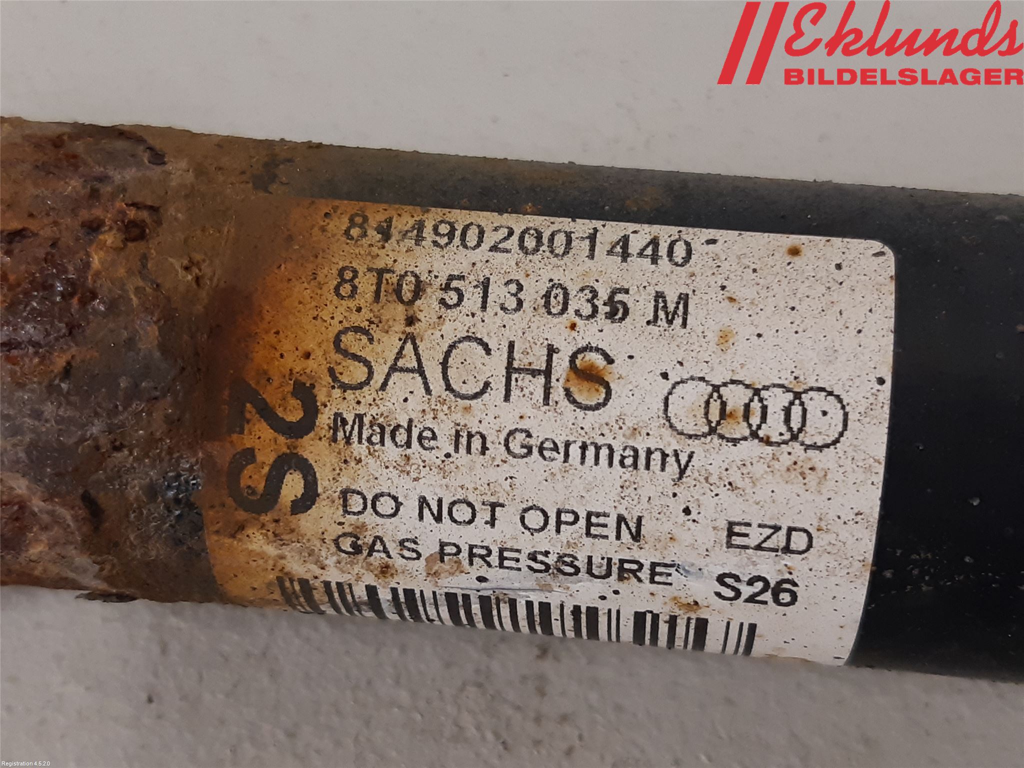 Audi A4/S4 08-11 Stötdämpare Bak