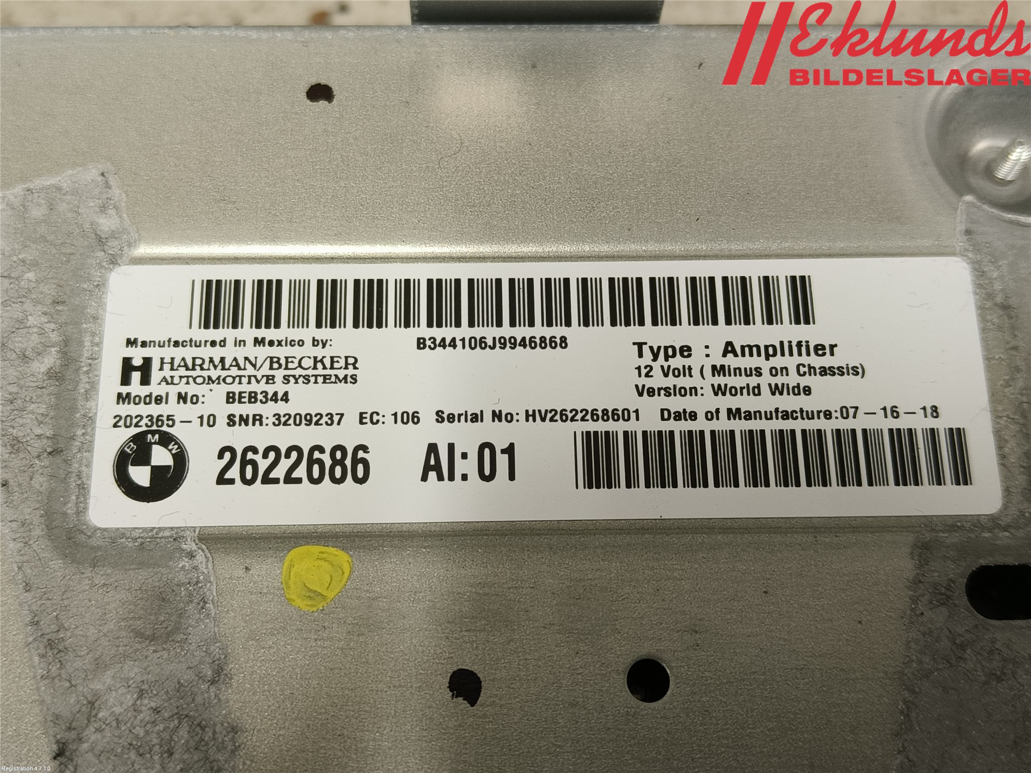 BMW X3 G01 18- Styrenhet Övrigt