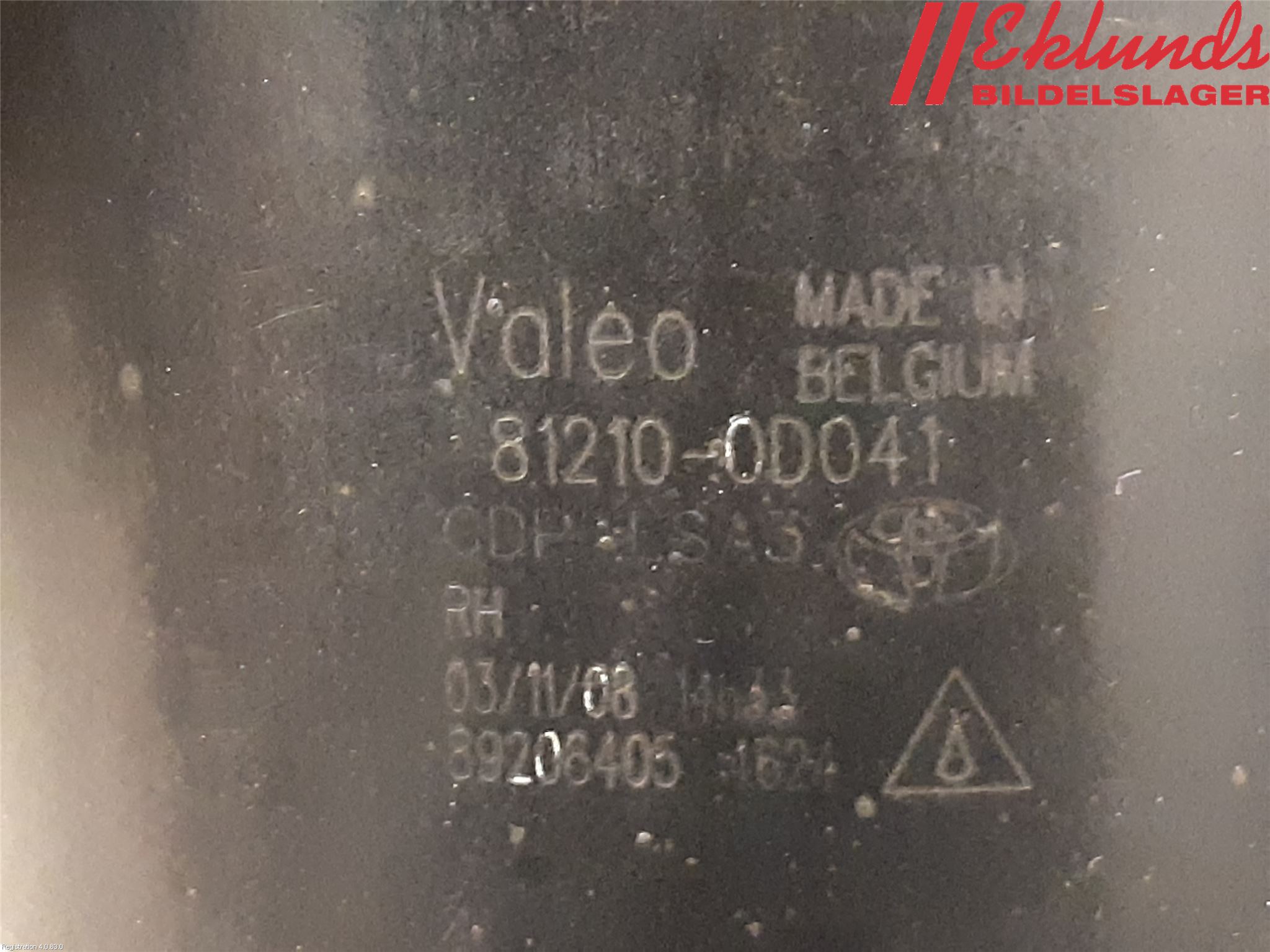 Toyota AVENSIS 07-08 Dimljus-Varselljus Fram