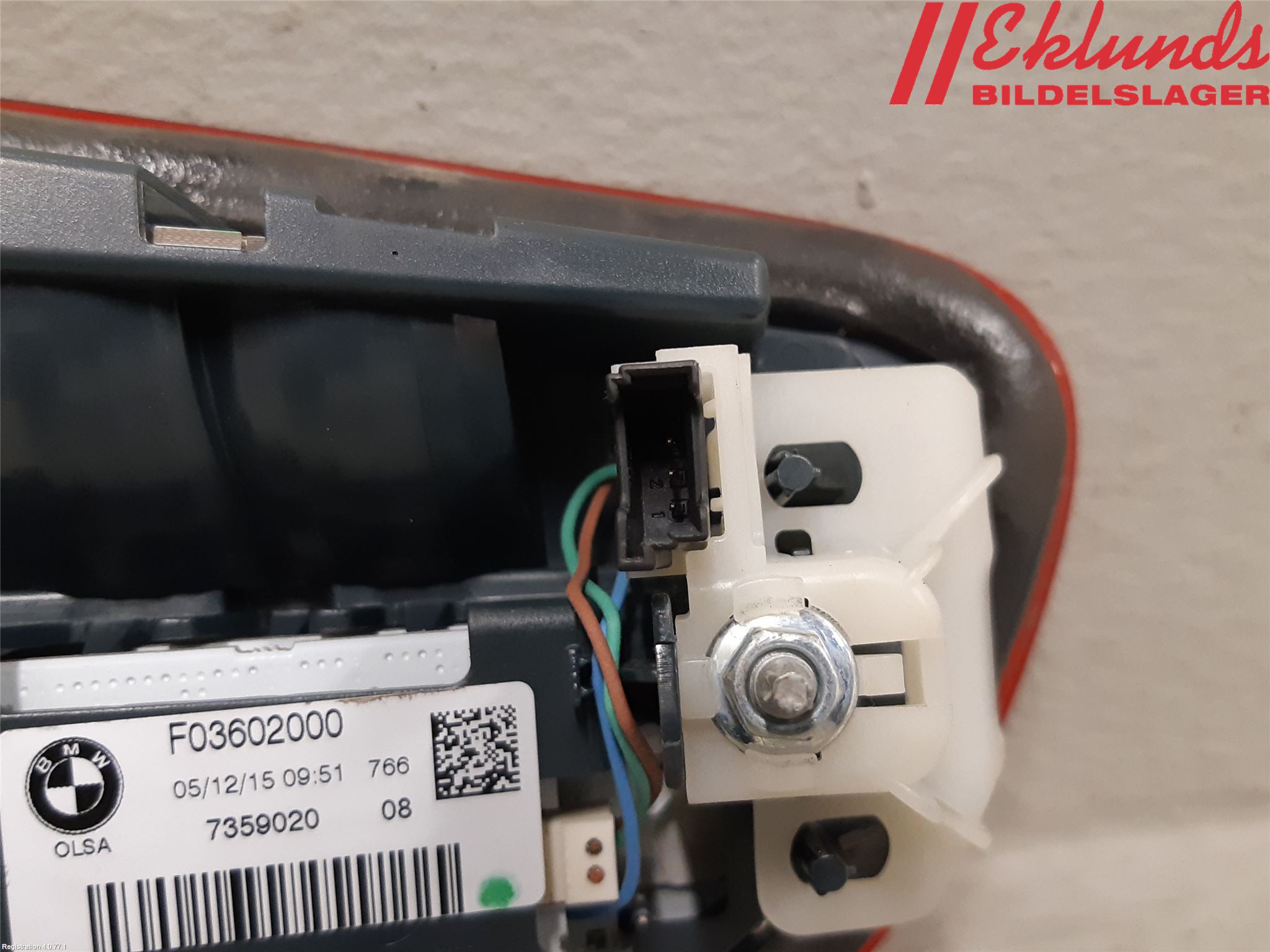 BMW 1 F20/F21 11-19 Bakljus Lucka Hö