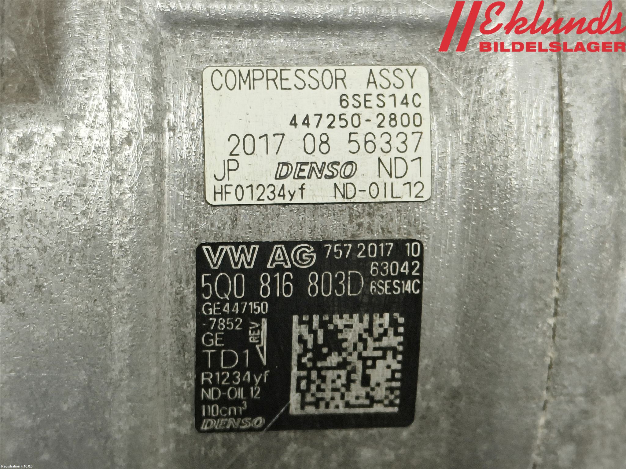 Volkswagen VW POLO VI 18->> Ac Kompressor