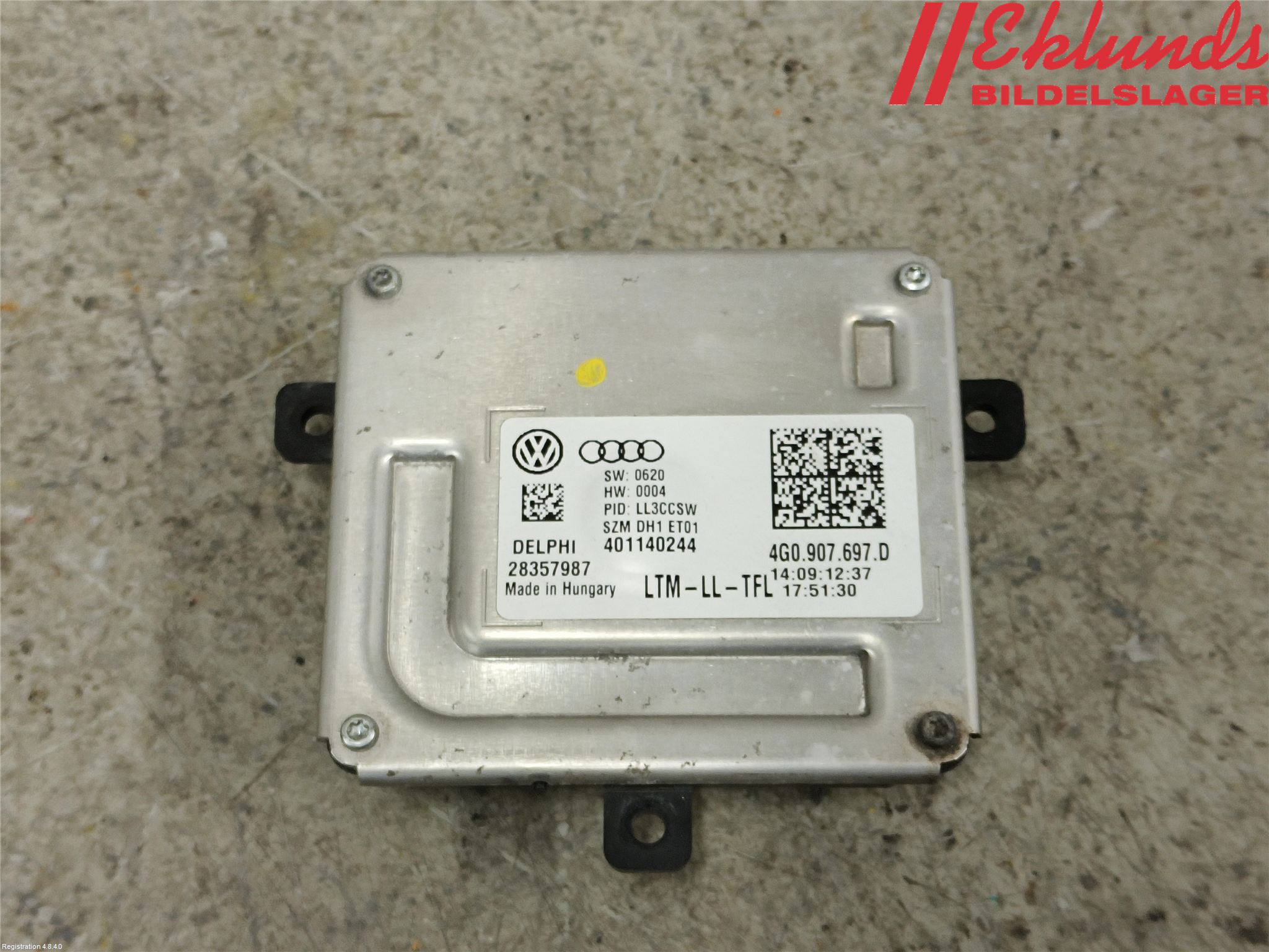 Audi A4 12-15 Styrenhet Strålkastare