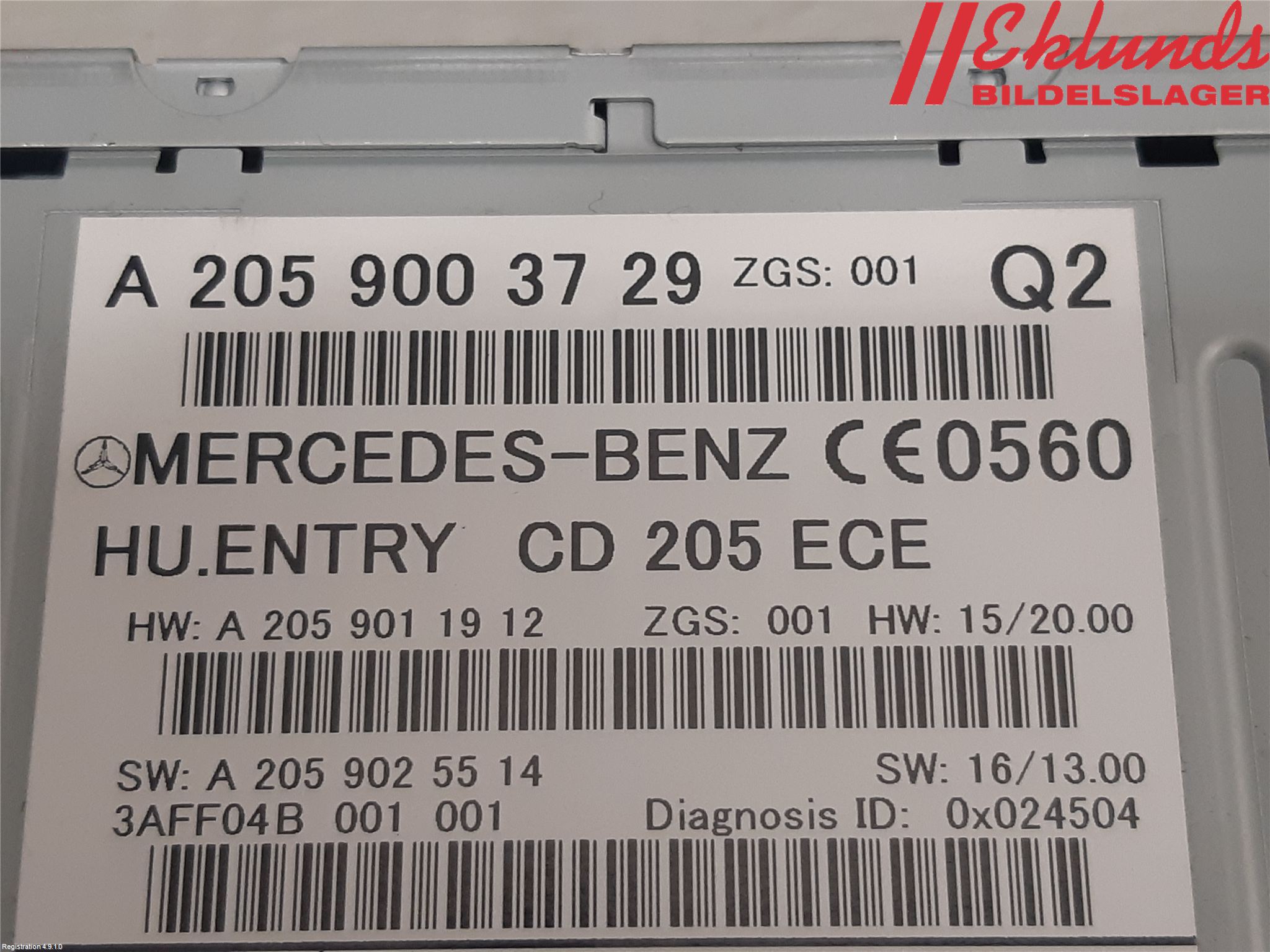 Mercedes-Benz MB C-KLASS (W205) 14-21 Cd Radio - Multimediapanel