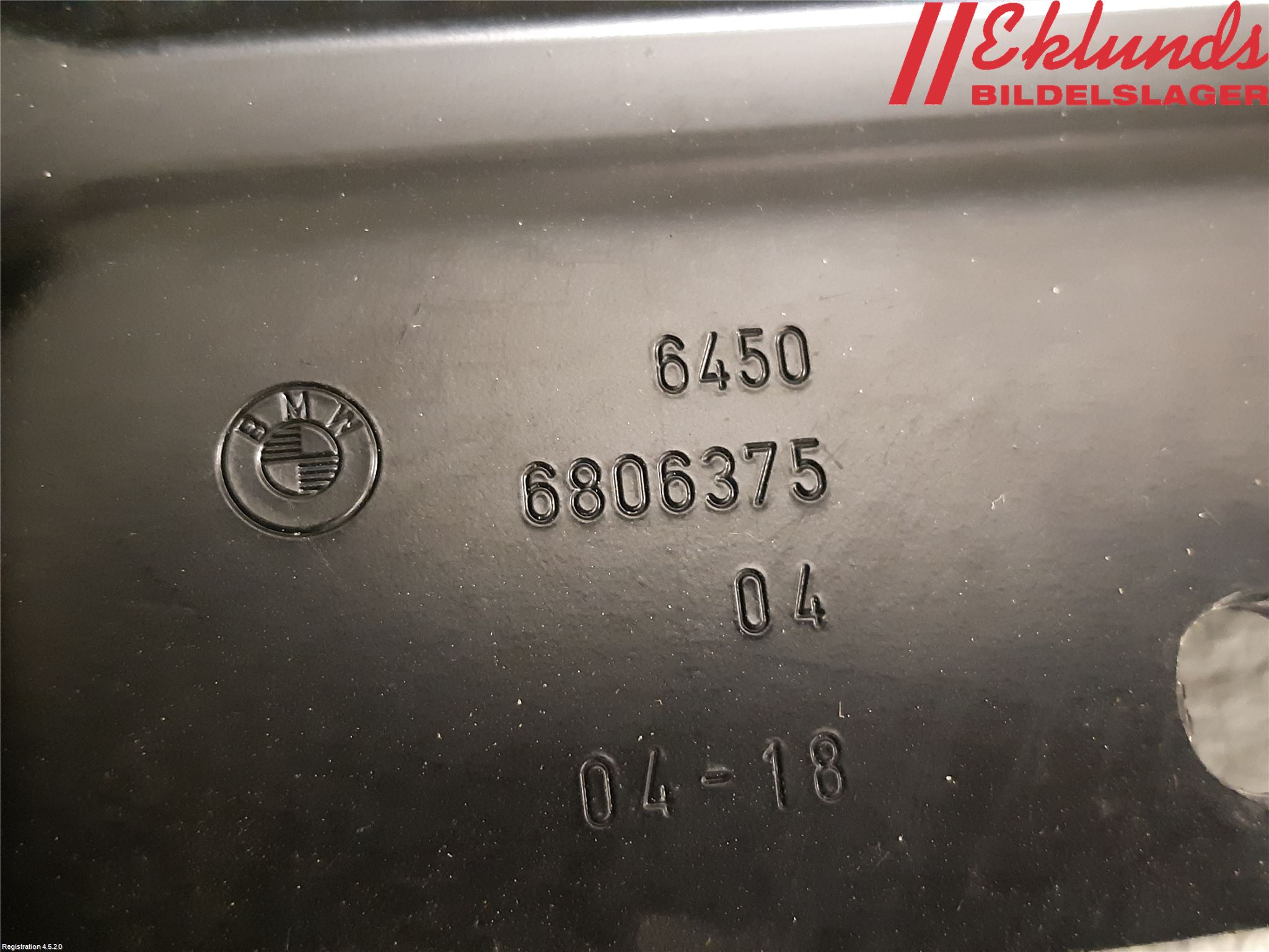 BMW 3 G20/G21/G80/G81 19- Frontplåt