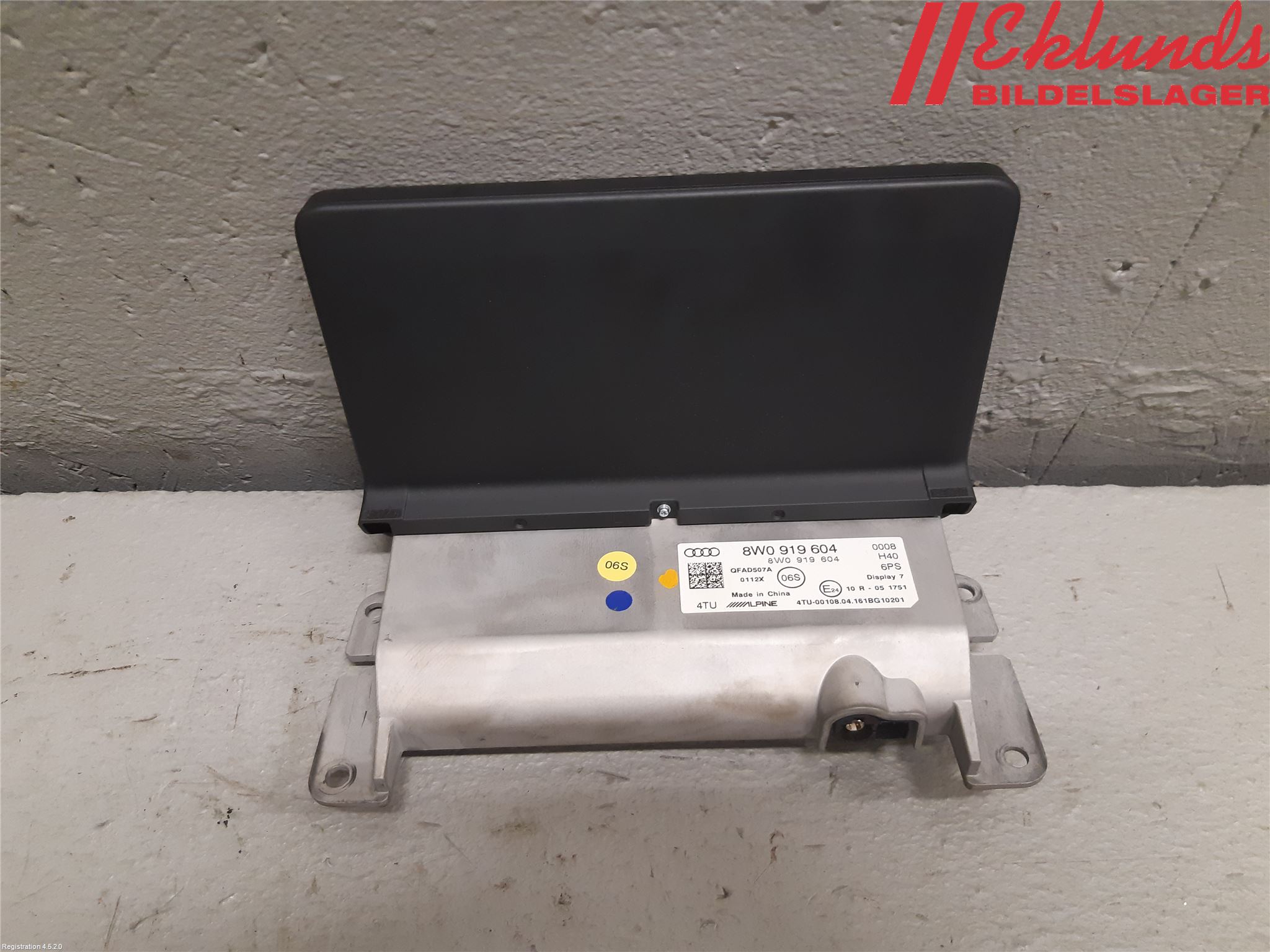 Audi A4/S4 B9 16-19 Cd Radio - Multimediapanel