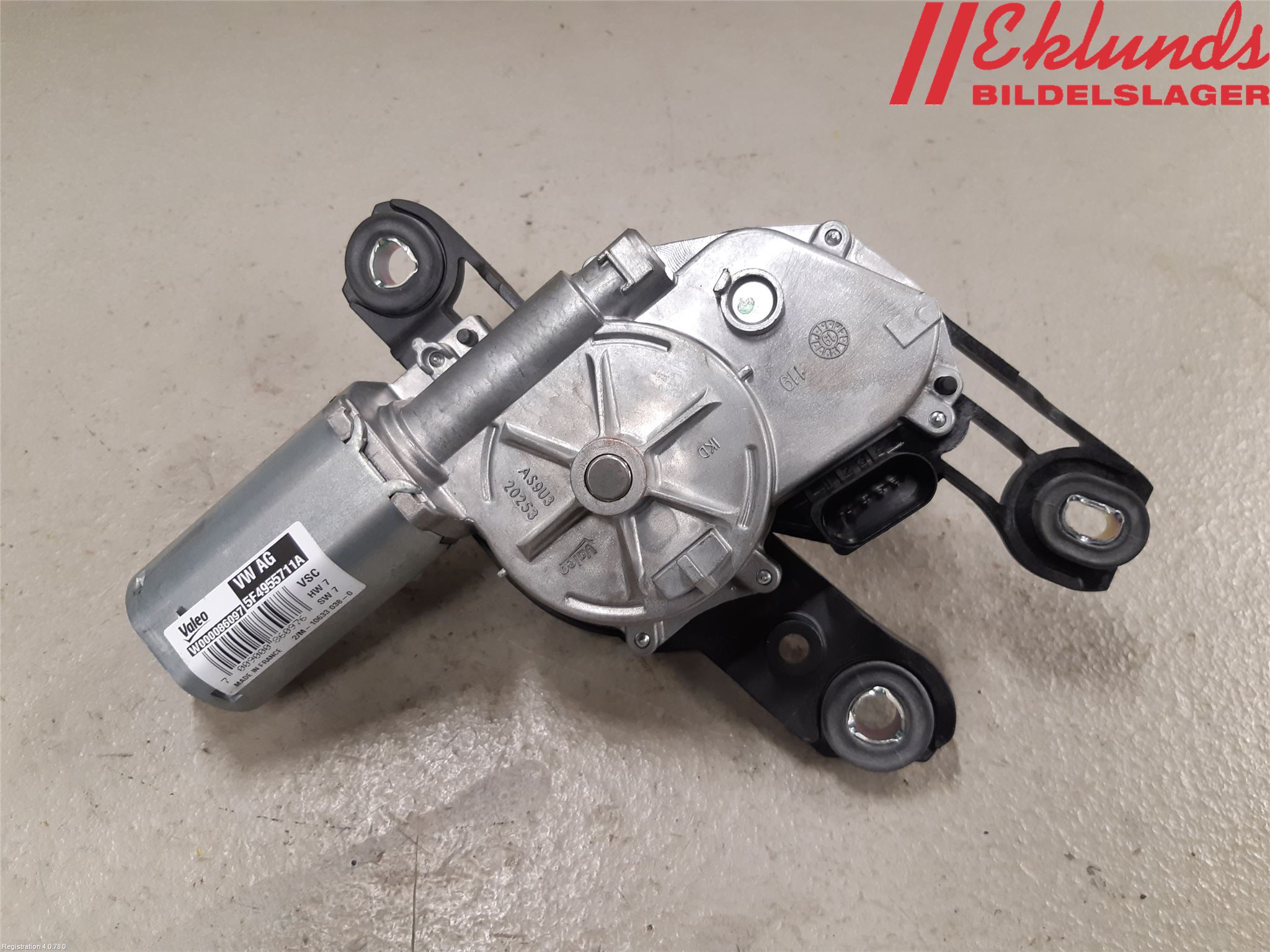 Skoda OCTAVIA (5E) 13-20 Torkarmotor Baklucka