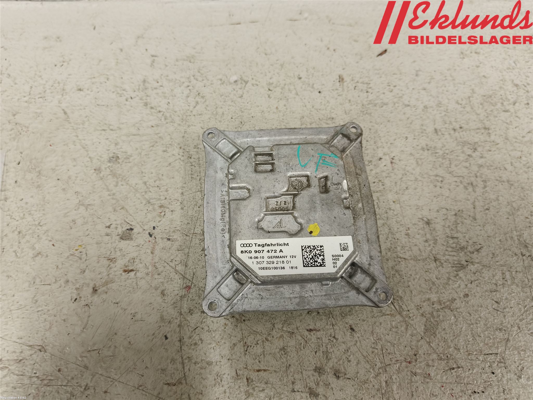 Audi A4/S4 08-11 Styrenhet Strålkastare