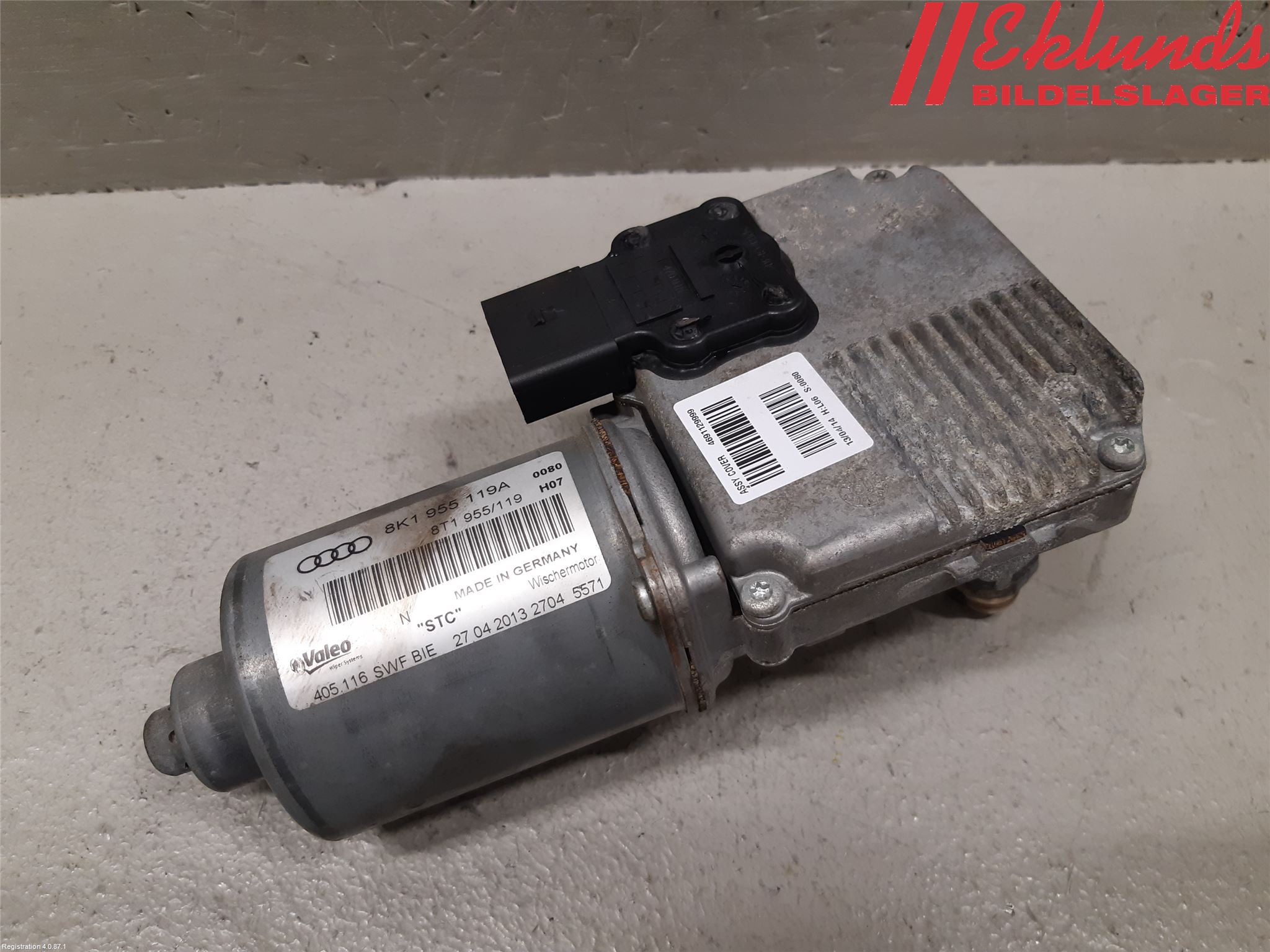 Audi A4 12-15 Torkarmotor Vindruta