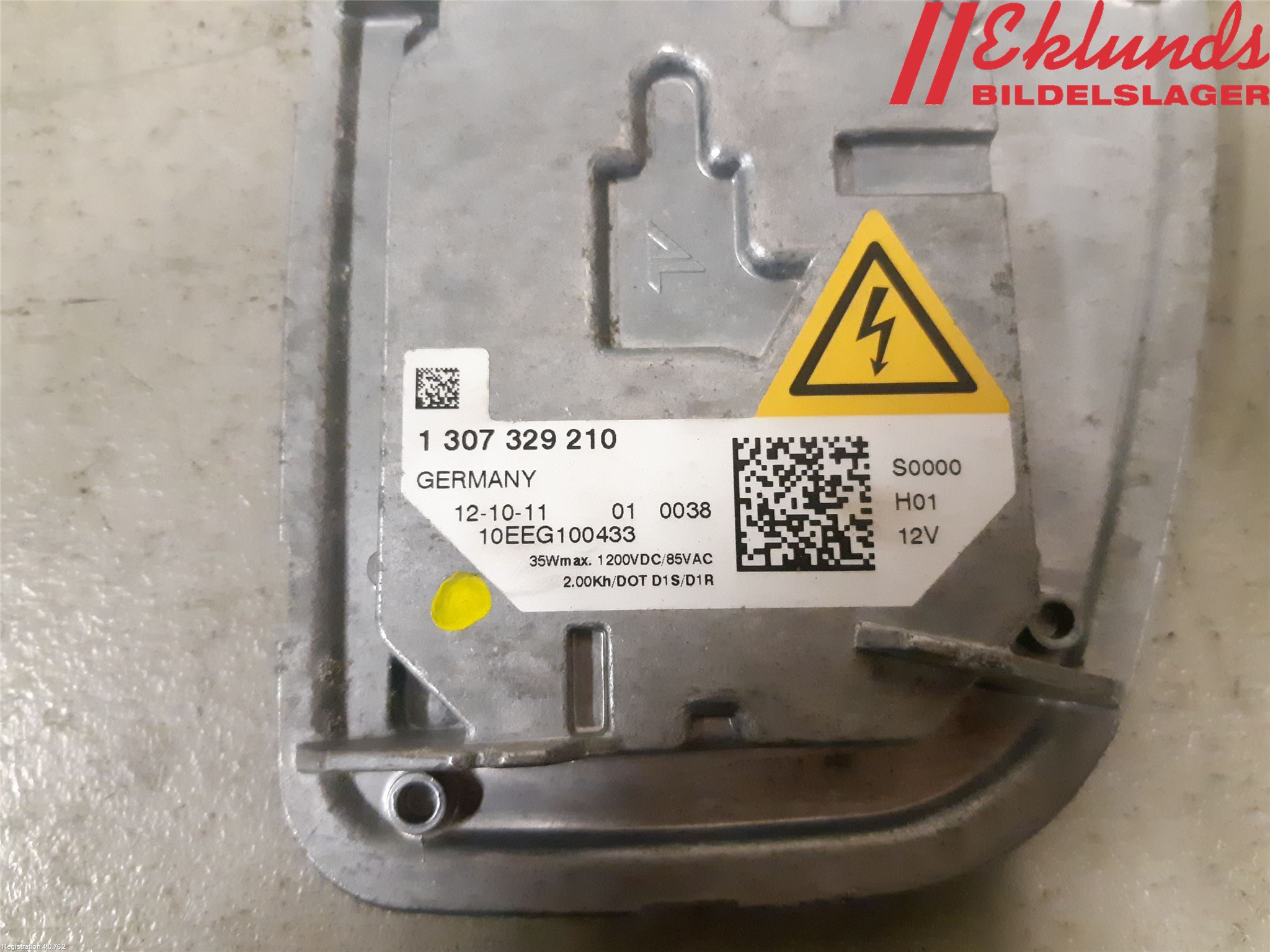 Volvo V50 08-12 Styrenhet Strålkastare