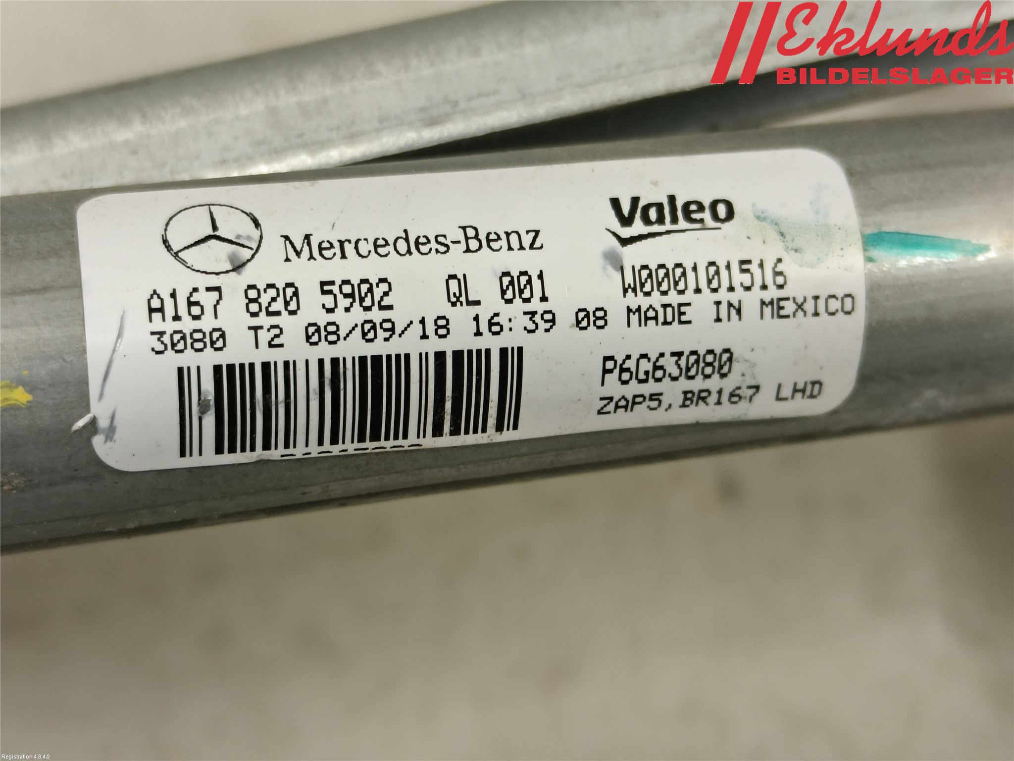 Mercedes-Benz MB GLE-KLASS (W167/V167/C167) 19- Torkarmekanism Vindruta