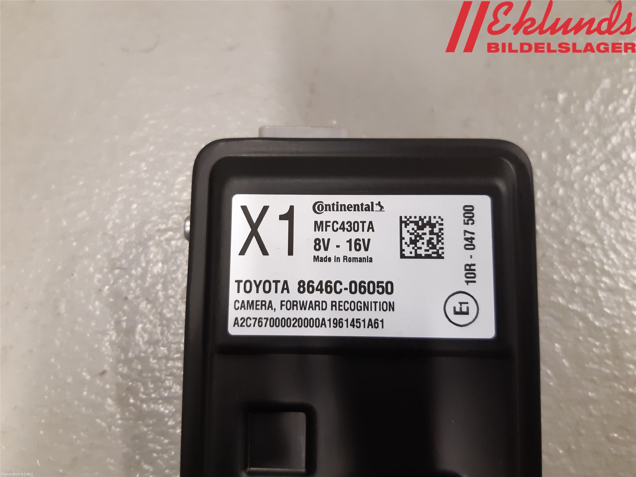 Toyota CAMRY 19-24 Sensor Aktivt Kollisionsskydd
