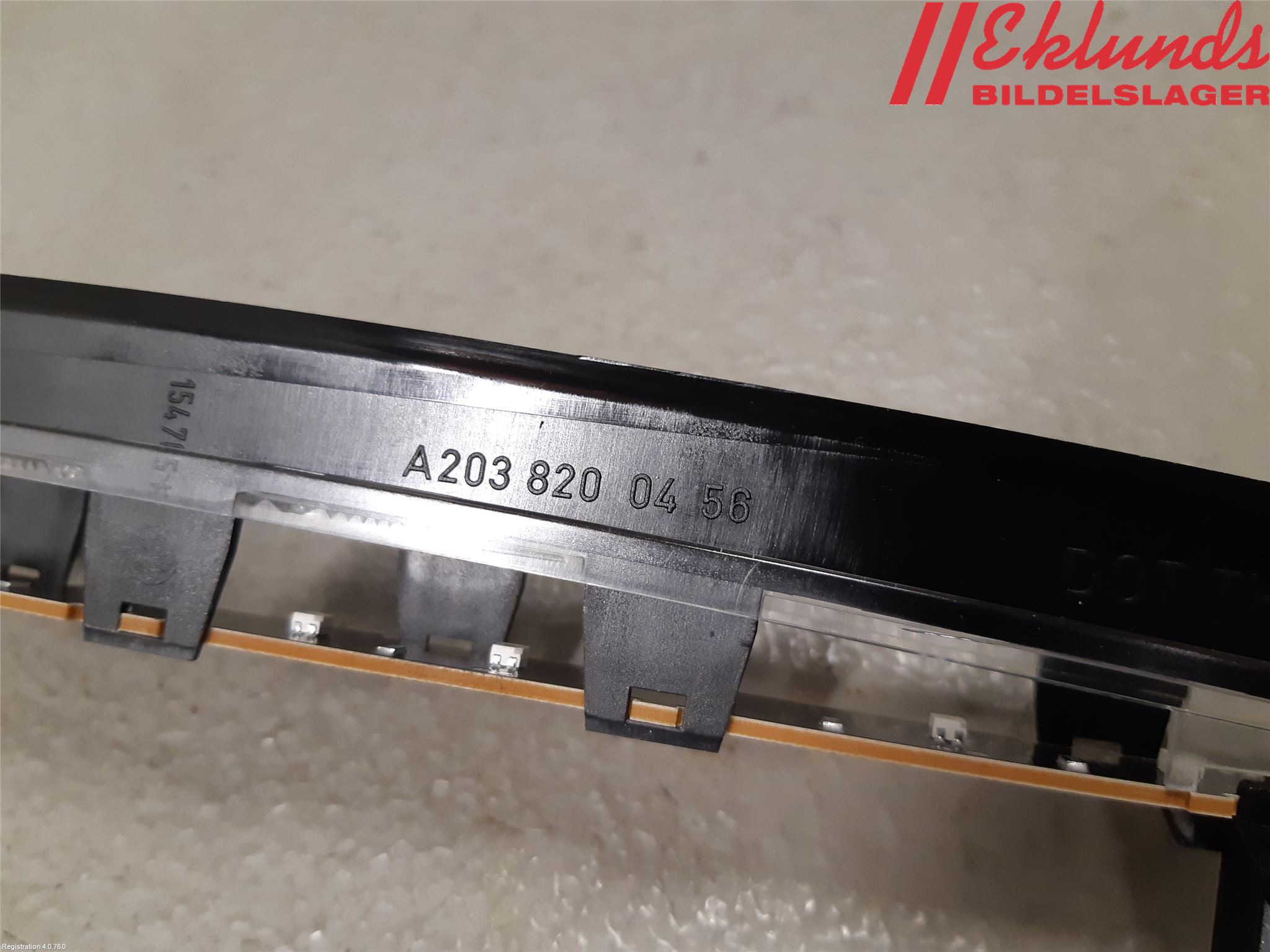 Mercedes-Benz MB C (203) 00-07 Bromsljus Bakruta