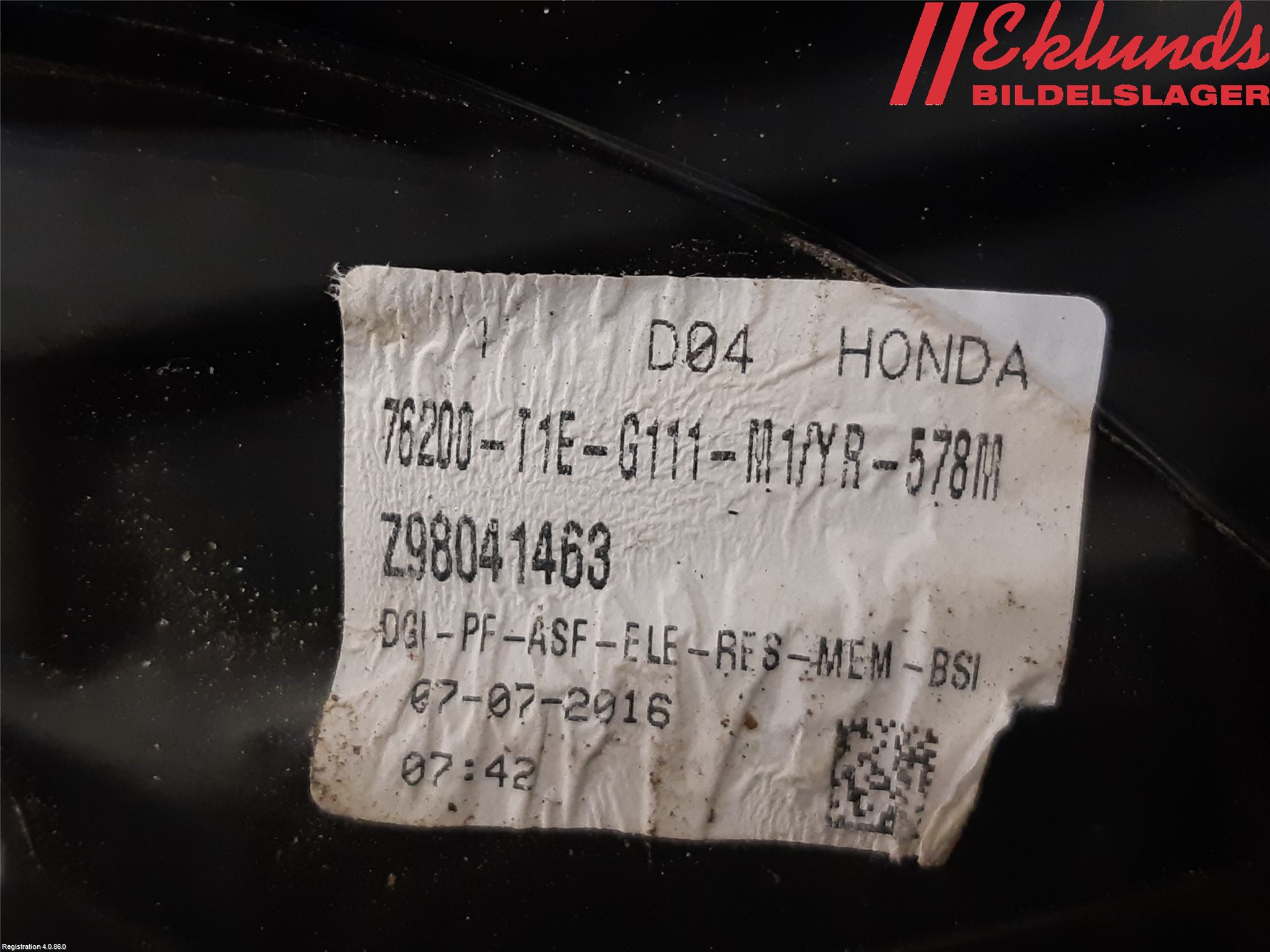 Honda CR-V 13-18 Spegel Yttre El Hö
