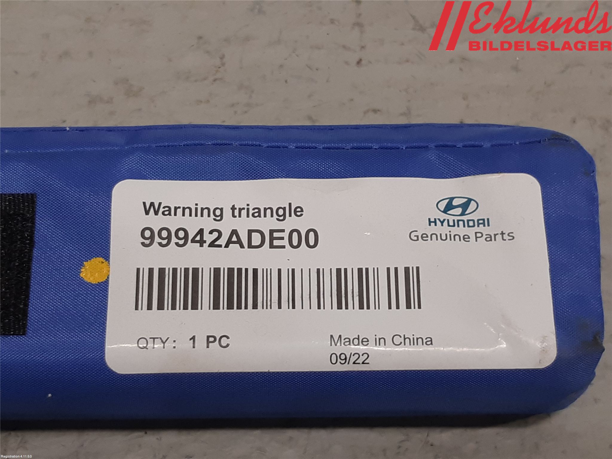 Hyundai TUCSON 05- Varningstriangel