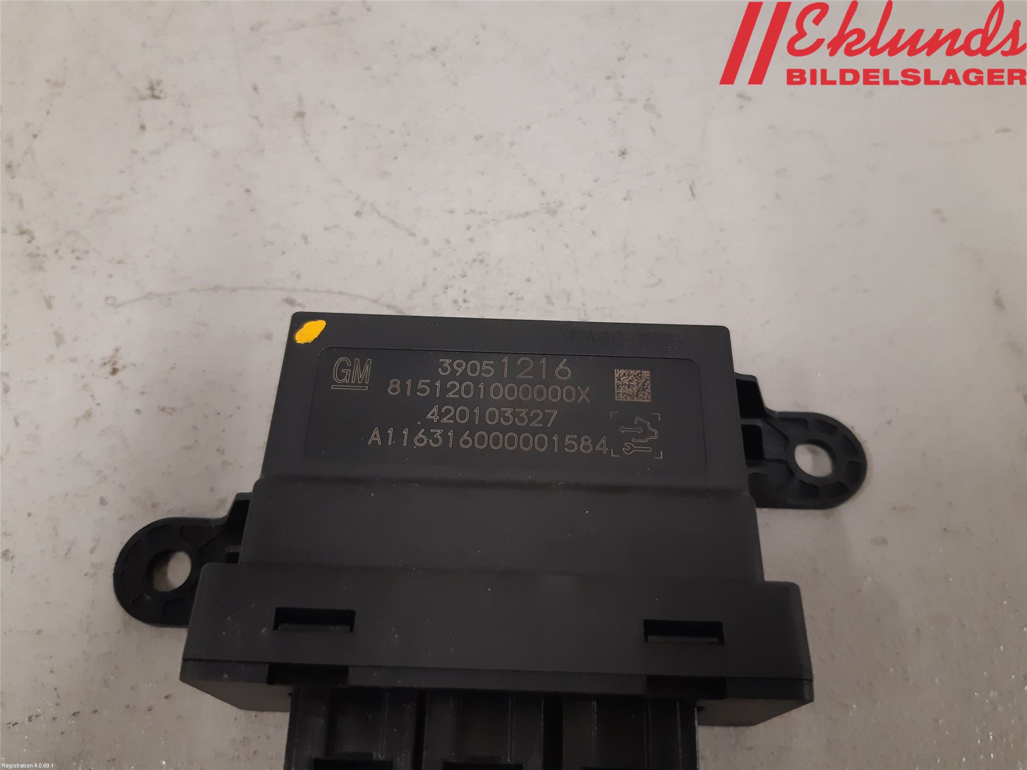 Opel ASTRA K 16-22 Styrenhet Parkeringshjälp