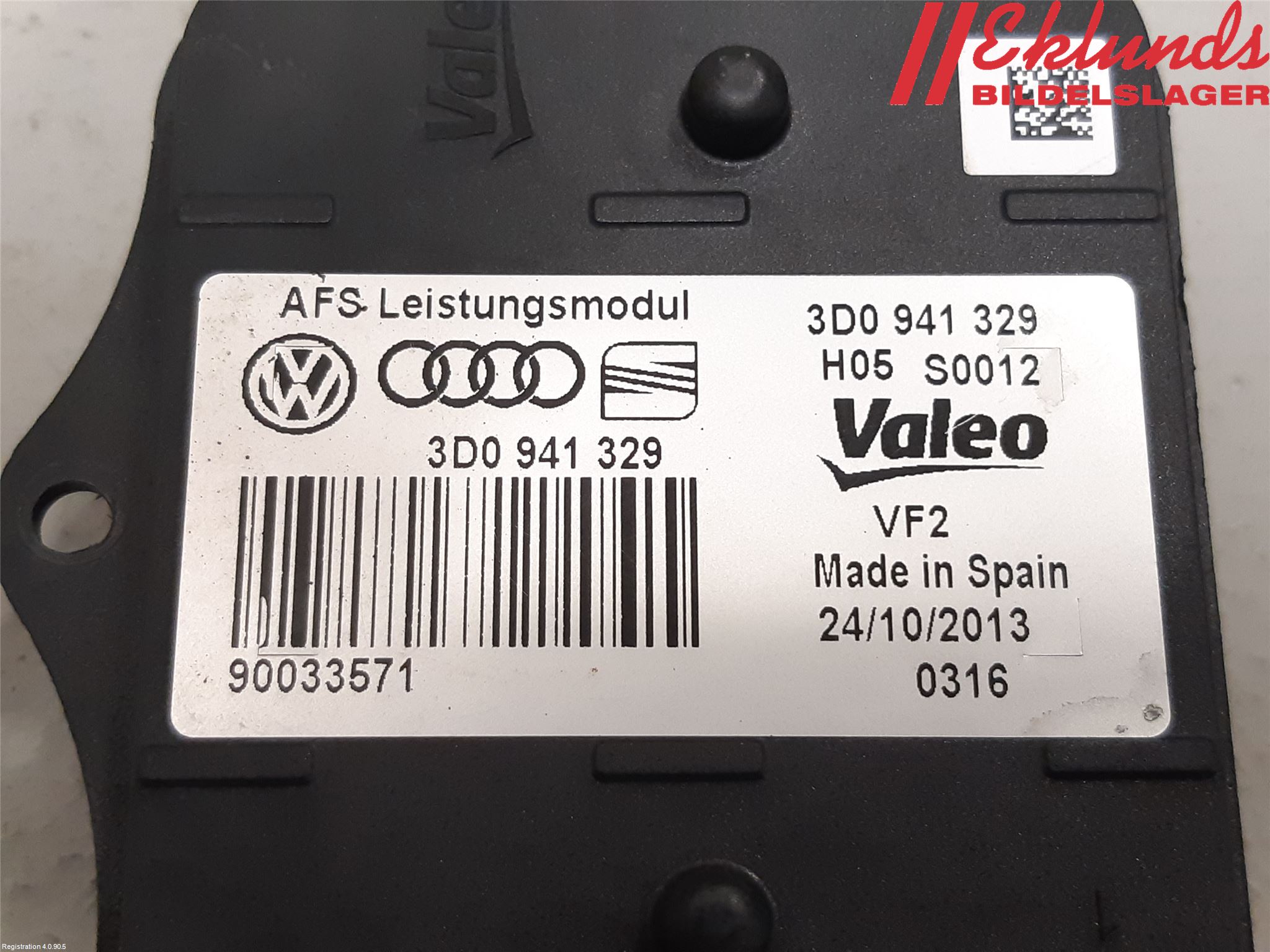 Volkswagen VW GOLF / E-GOLF VII 13-20 Styrenhet Strålkastare