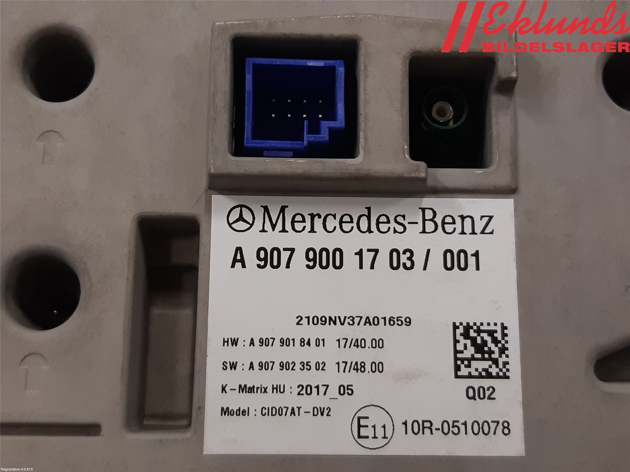 Mercedes-Benz MB SPRINTER (W907/W910) 19- Bildskärm