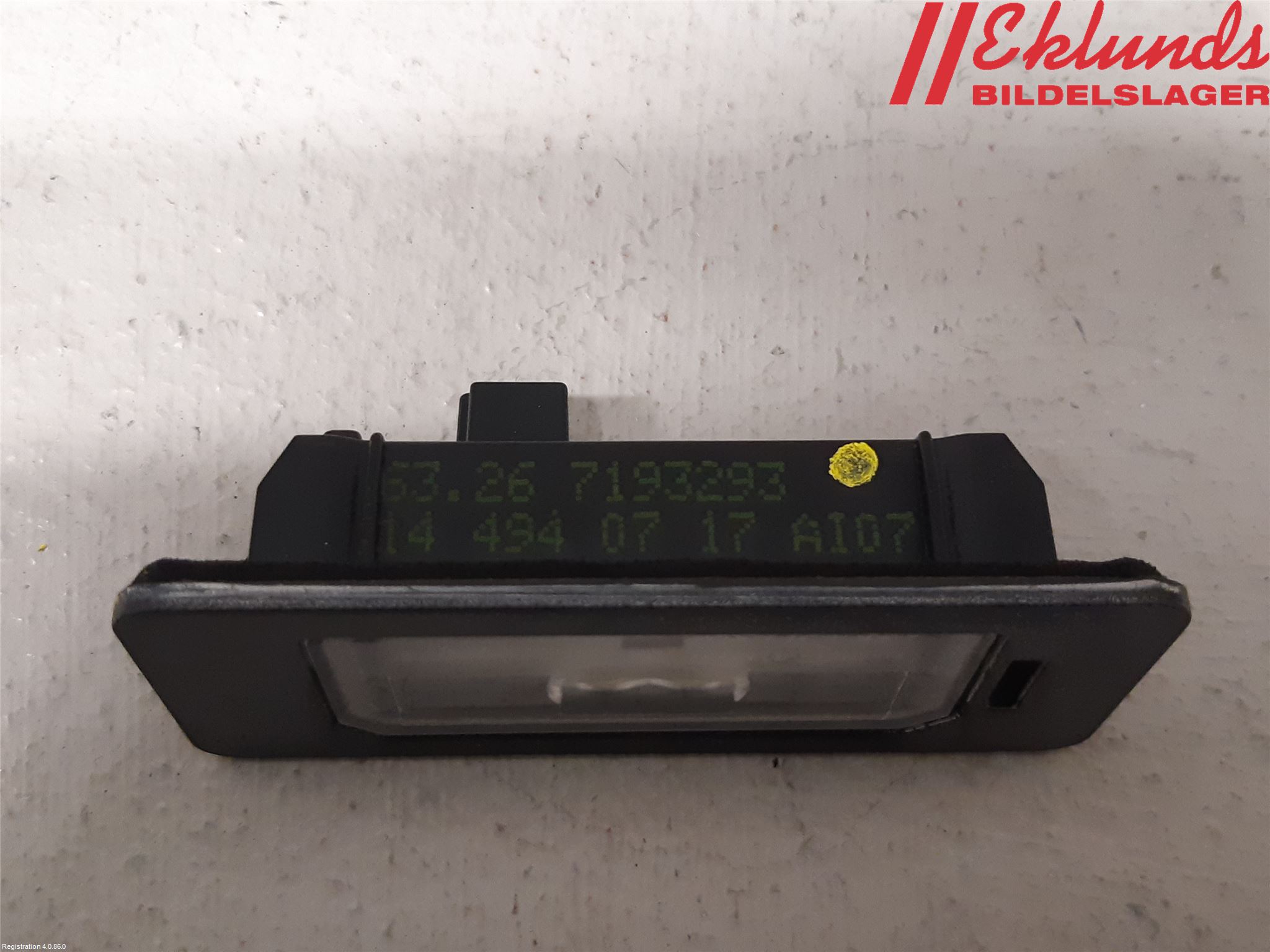 BMW 3 F30/F31/F80 12-19 Skylt Belysning