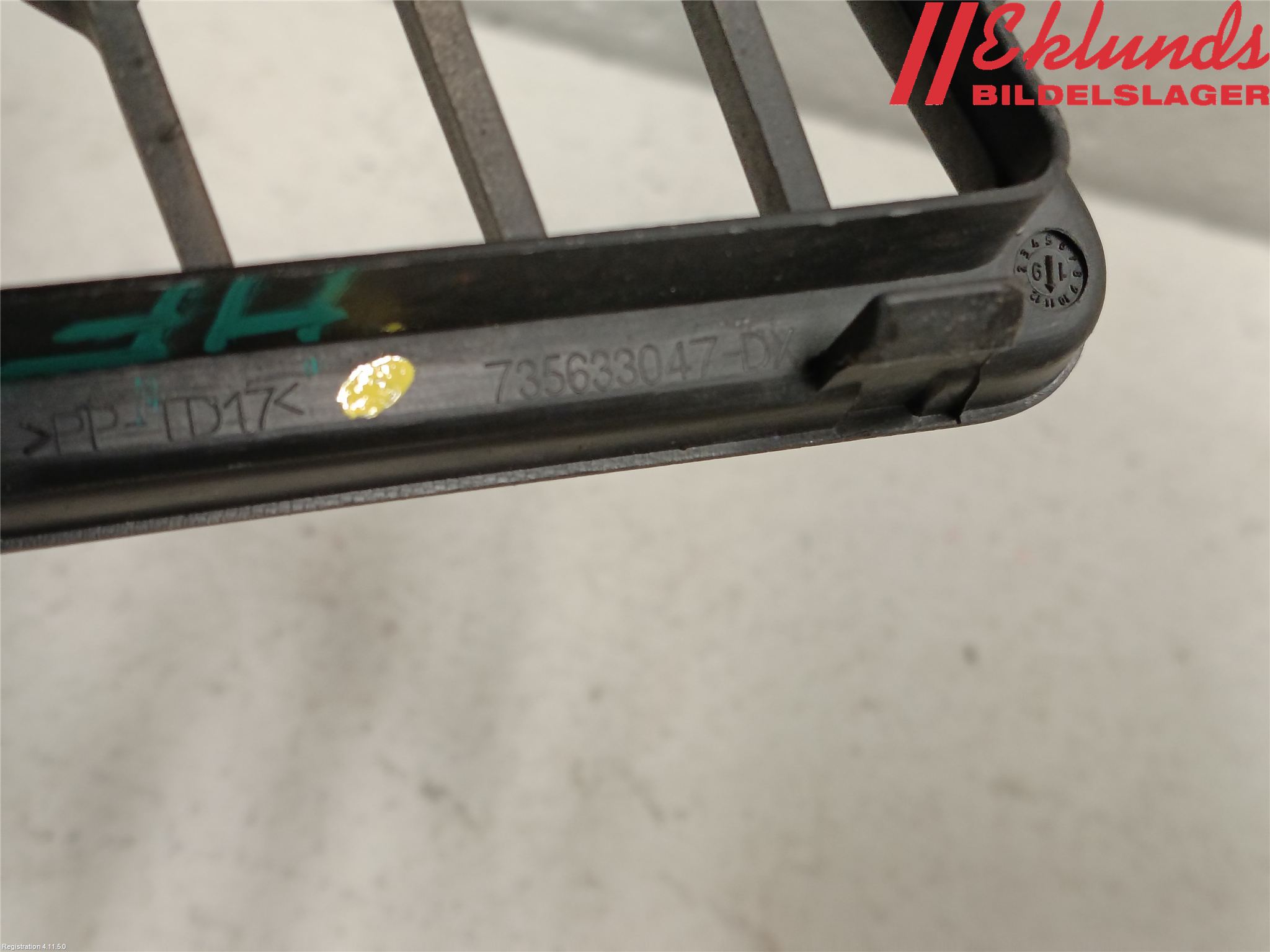 Fiat 500 07- Stöt Utfyllnad-List-Grill